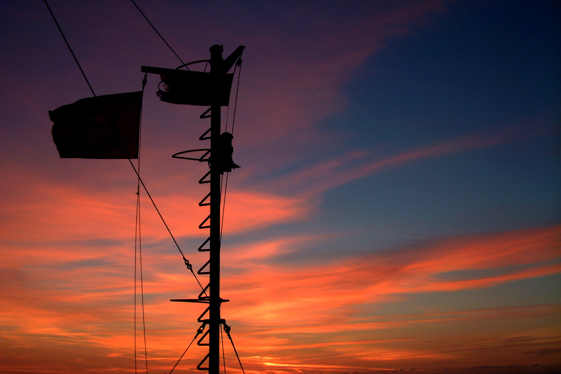 mast at Sunset