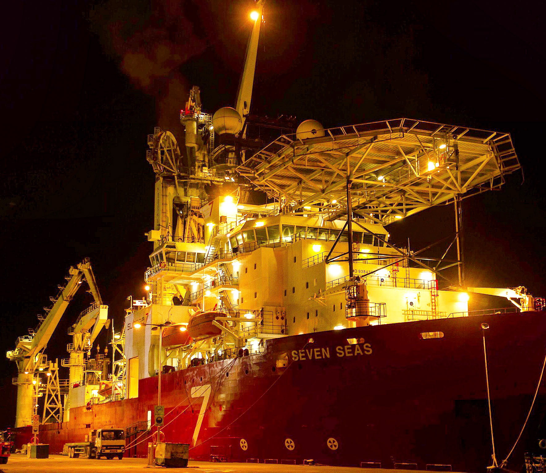Alongside at night