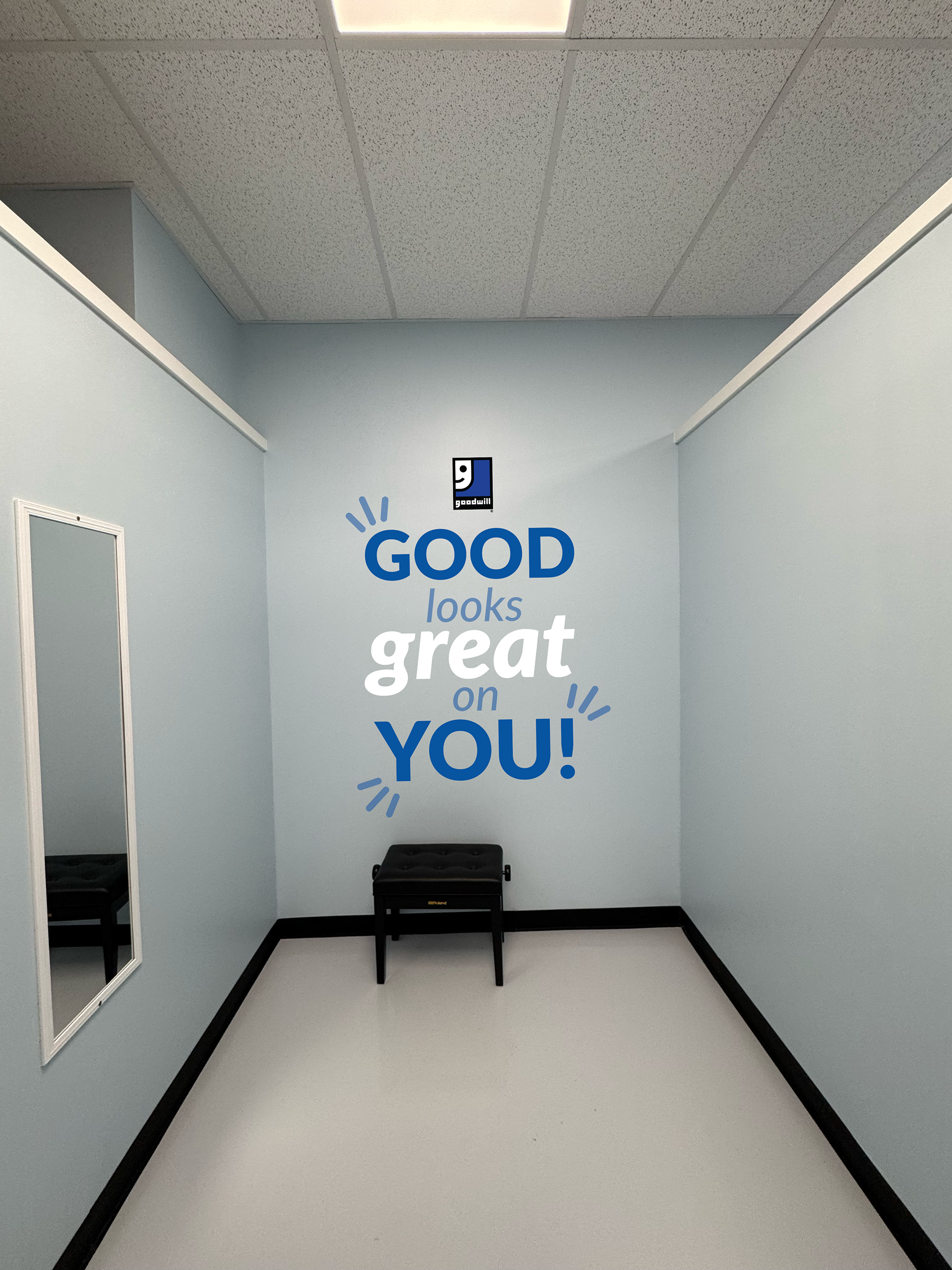 Dressing room graphic