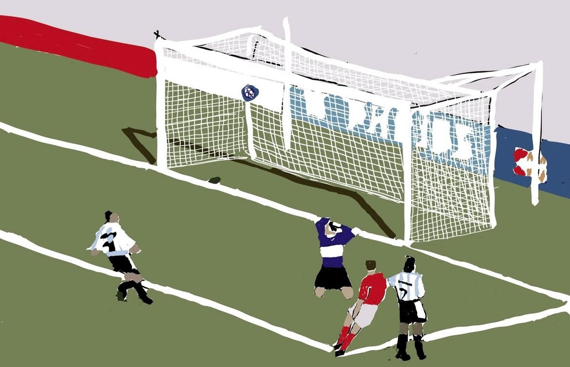 "This is the Moment" is a minimalist sketch that captures the raw, beautiful simplicity of triumph. Created in Adobe Illustrator, the illustration freezes that fleeting second when a team wins — the lift of arms, the shared joy, the quiet pause before celebration erupts.