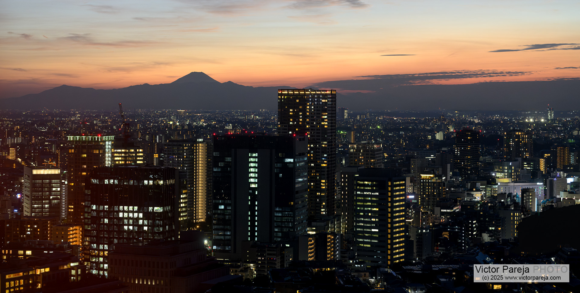Mount Fuji from Shinagawa