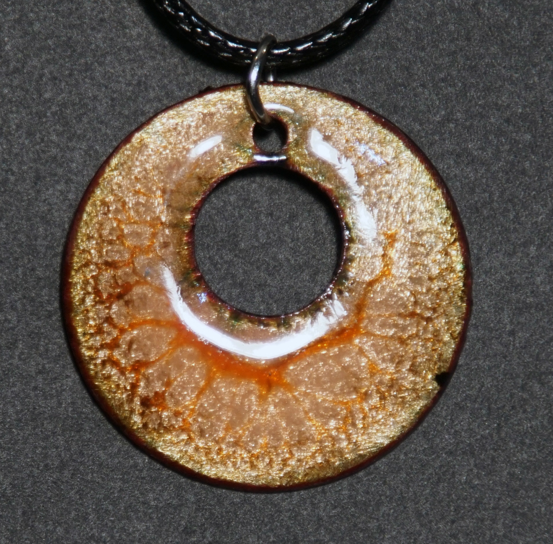 Pendant Copper-Enameled