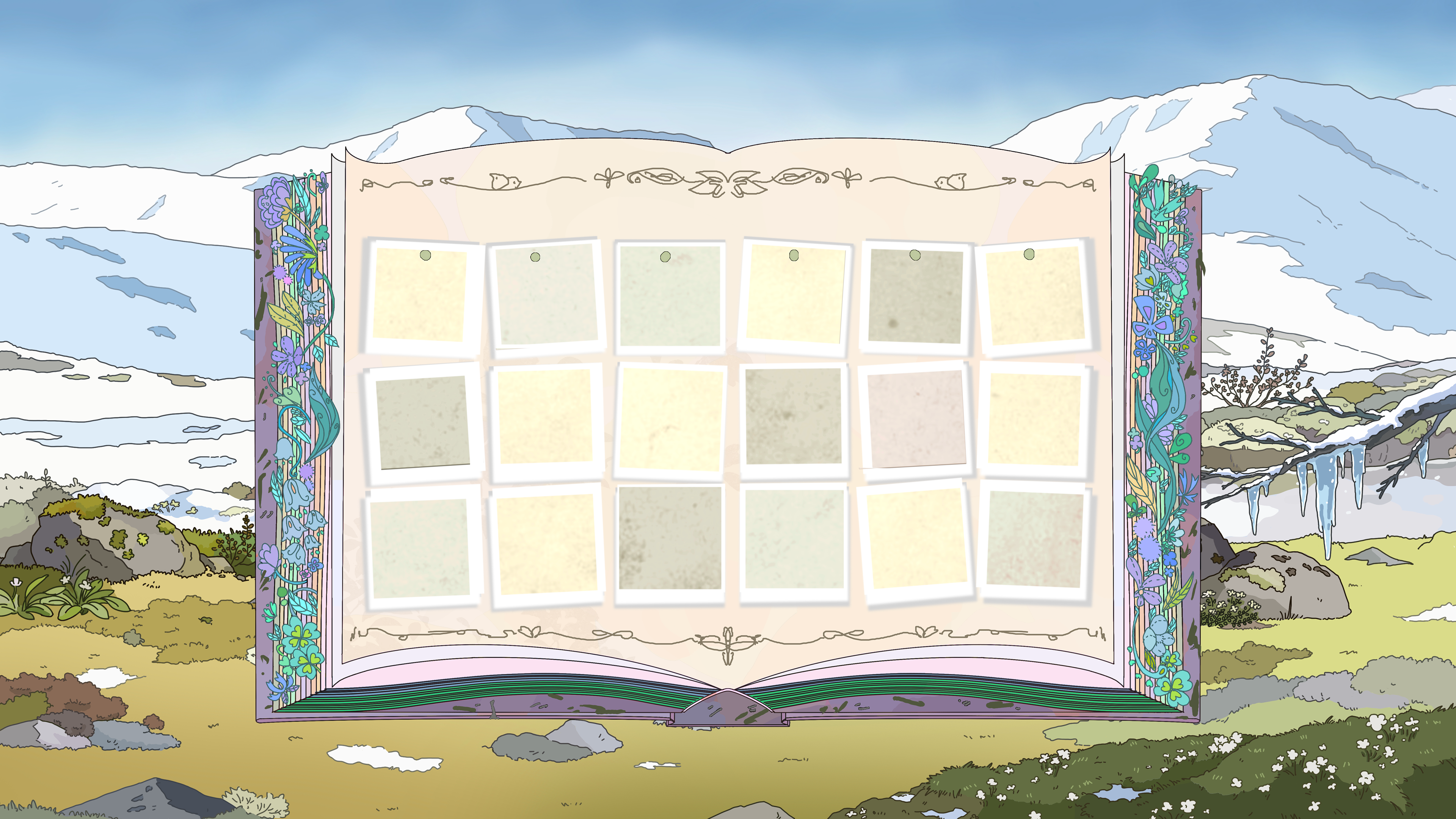 Illustration book-blue