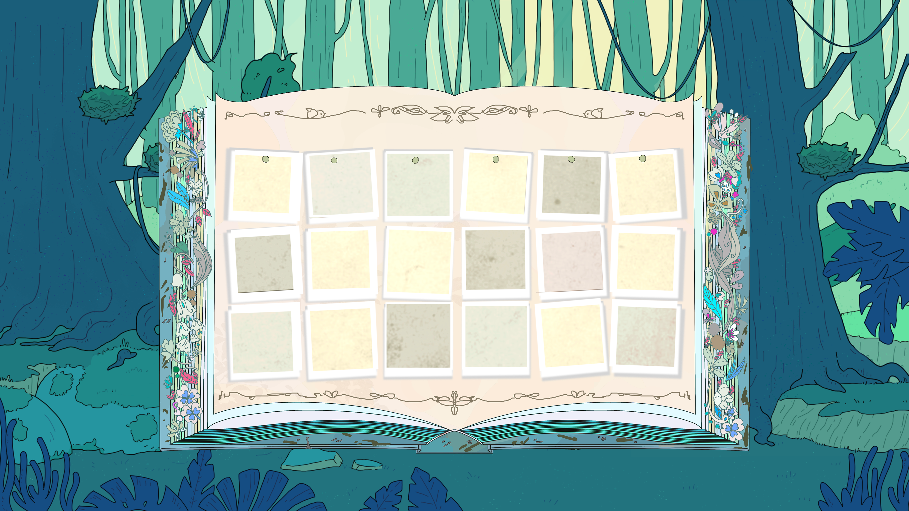 Illustration book-Cyan