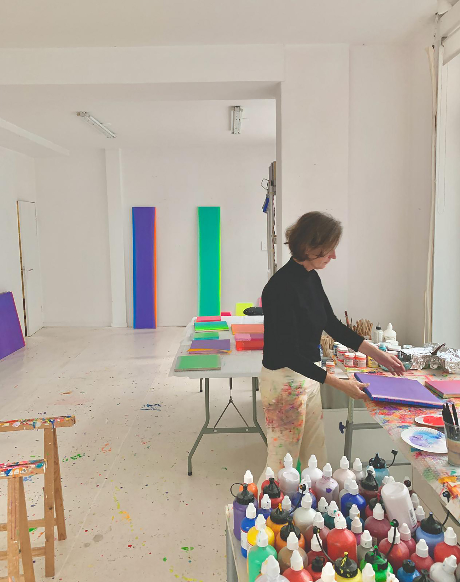 Martha Scheeren, Amsterdam, artworks in plexiglass, exhibited at Lindenbaum Gallery