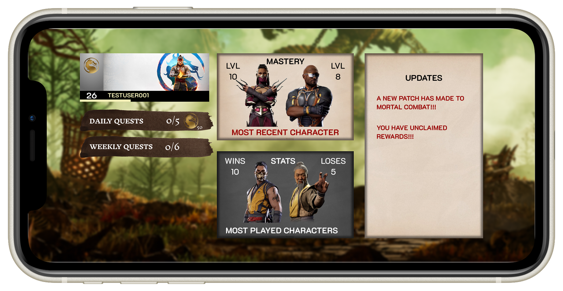 Persistent Menu