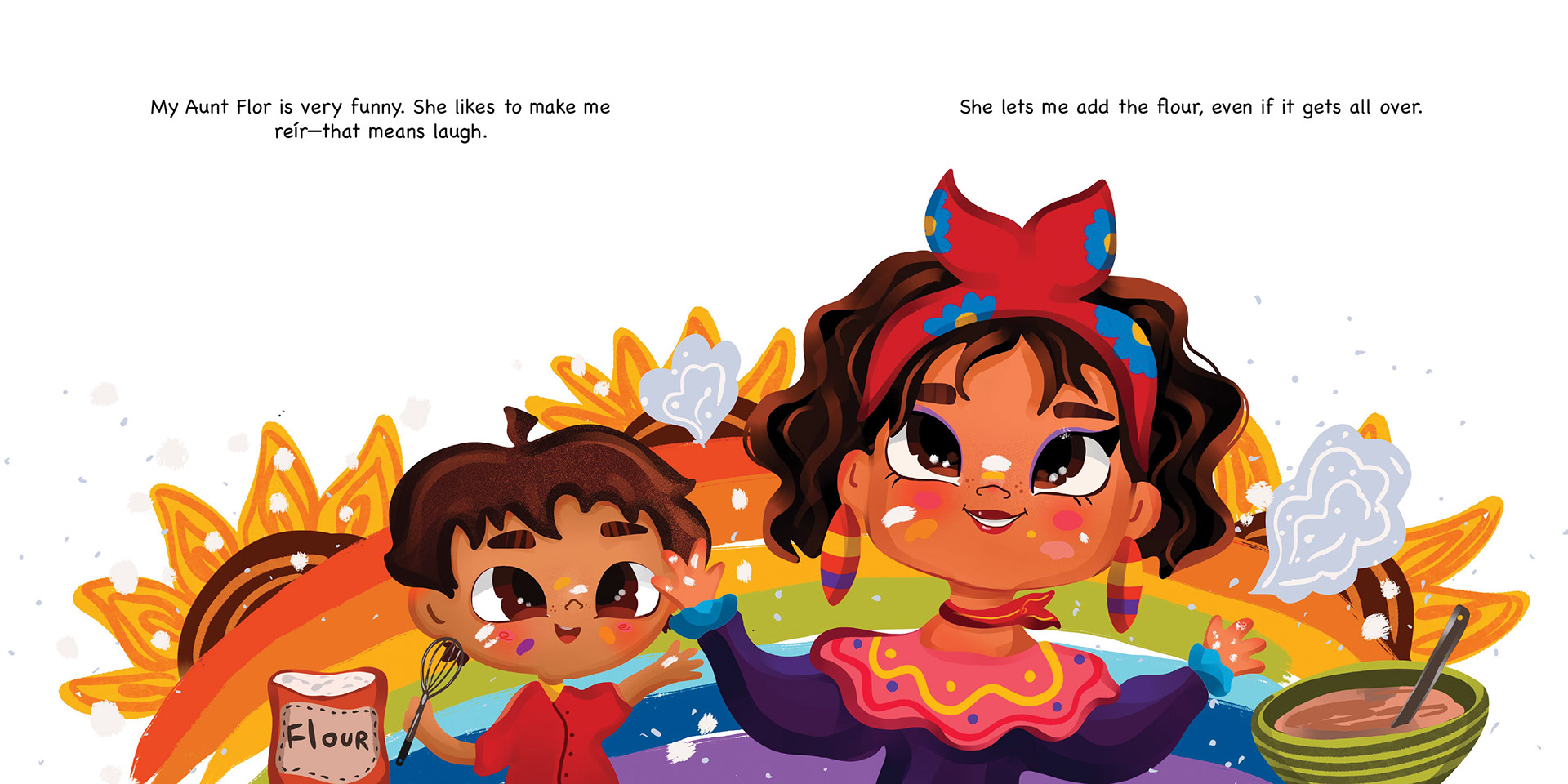 My Aunt Flor by Violeta Cornett, illustrations by Olha Pankiv
