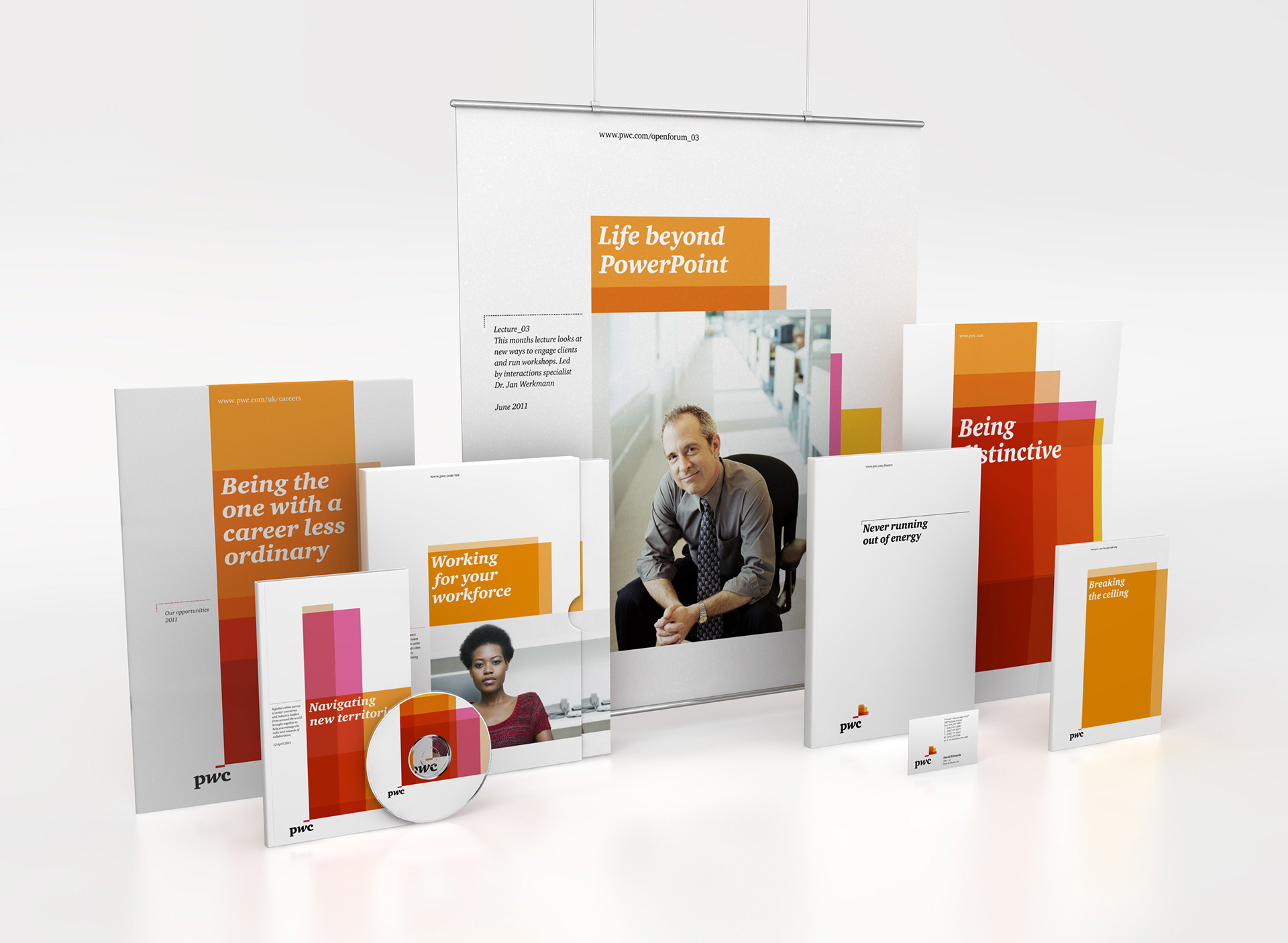 PwC brand collateral guideline visualisation