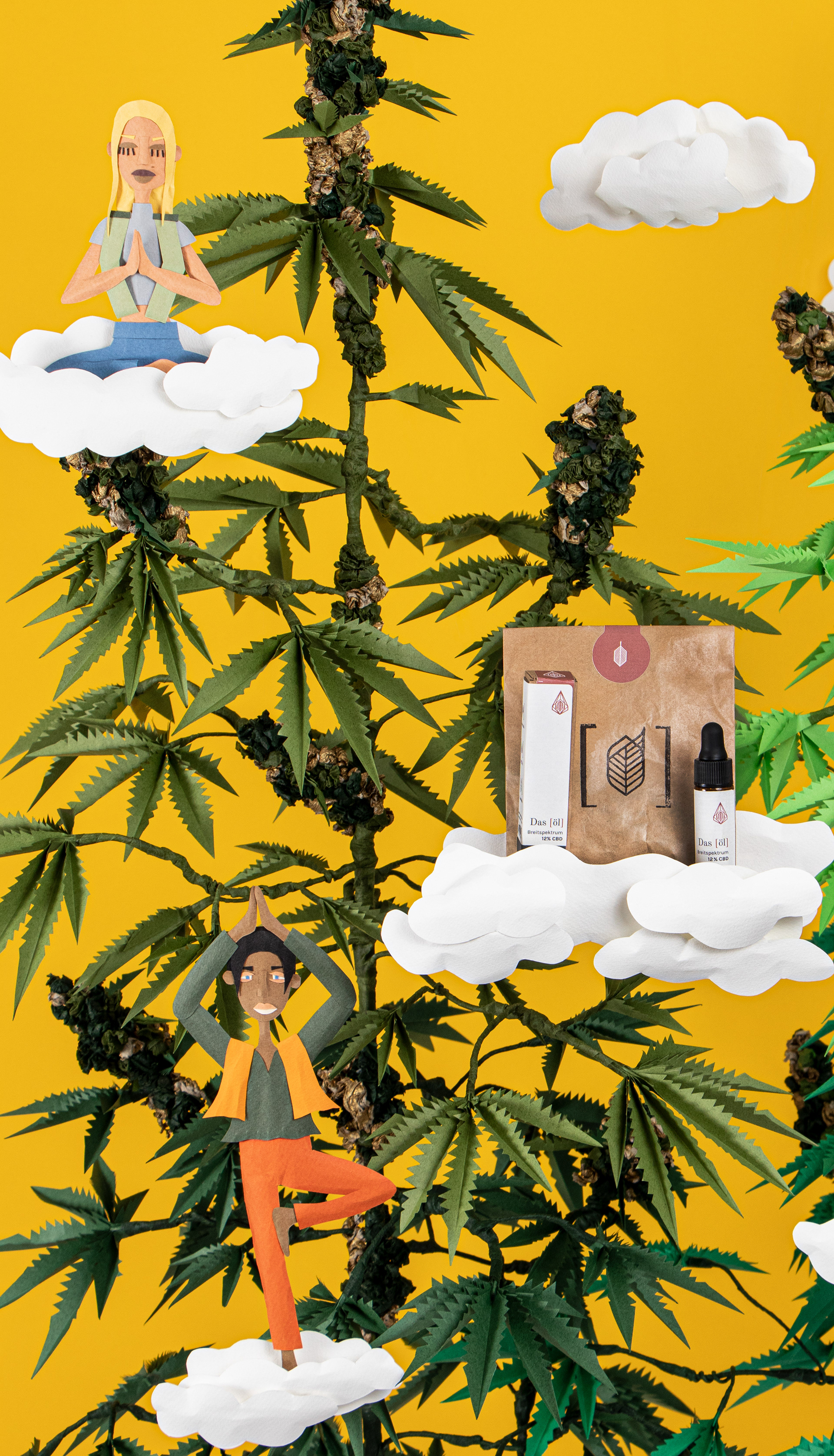 TAKTILE PLAKATE  - "CBD ÖL MARKENPLAKAT"