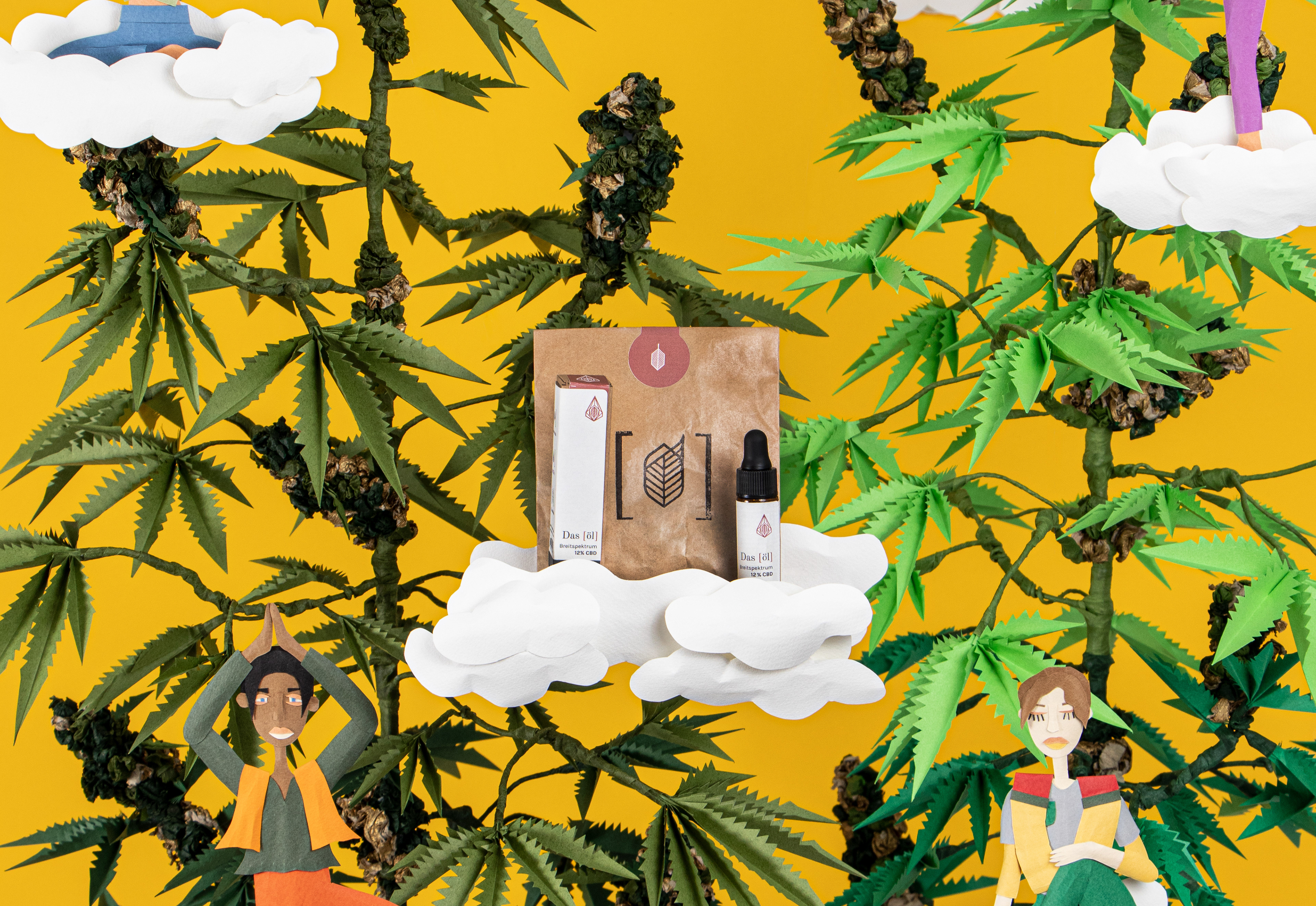 TAKTILE PLAKATE  - "CBD ÖL MARKENPLAKAT"