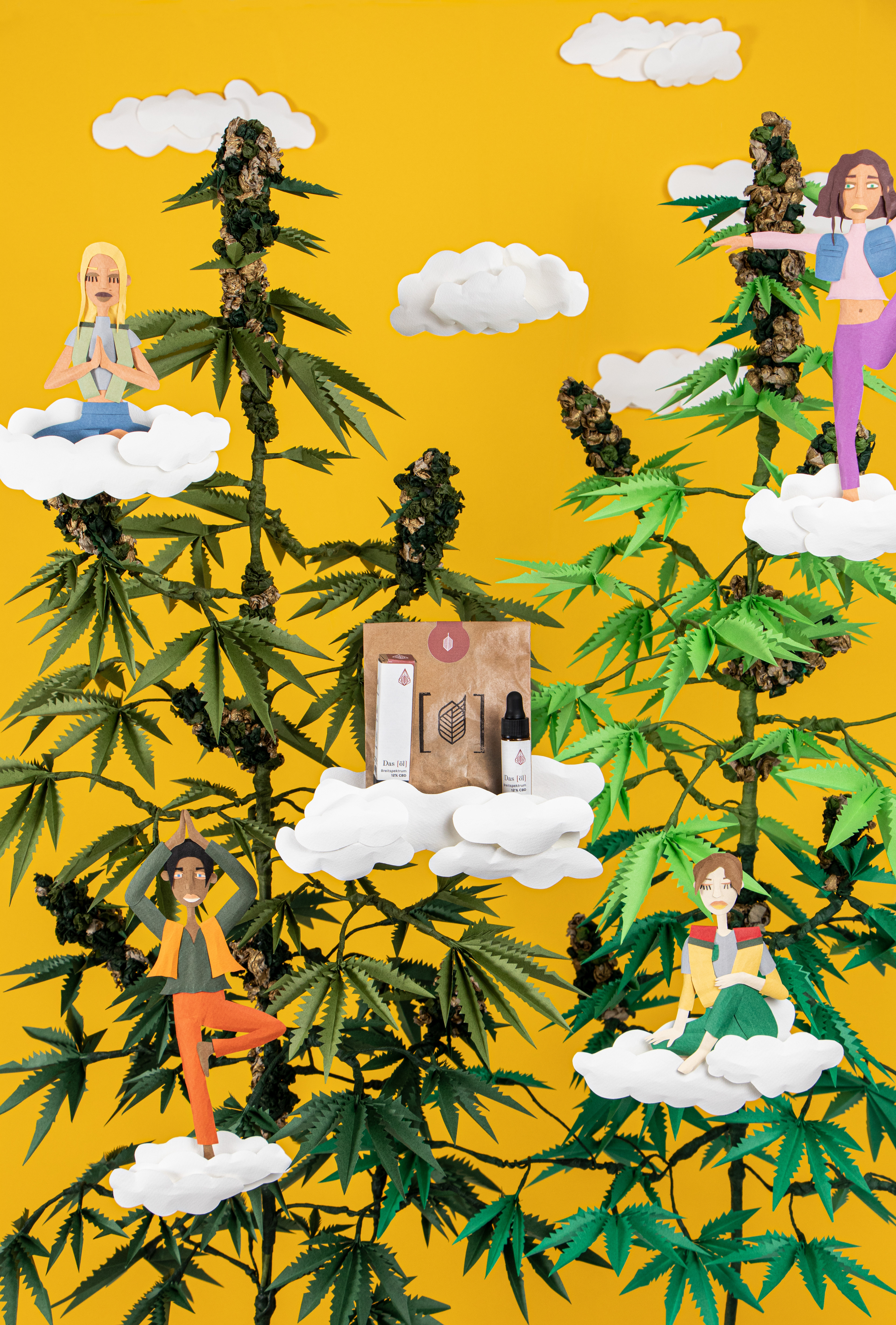 TAKTILE PLAKATE  - "CBD ÖL MARKENPLAKAT"