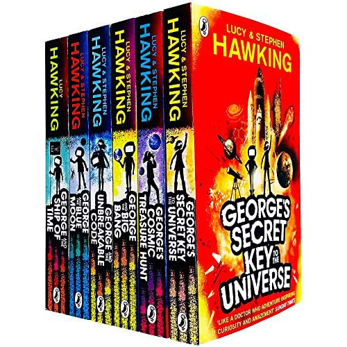 9.8★ George’s Secret Key to the Universe is a series of 6 books: “George’s Secret Key to the Universe”, “George's Cosmic Treasure Hunt”, “George and the Big Bang”, “George and the Unbreakable Code”, “George and the Blue Moon”,  and “George and the Ship of Time” . The stories are about how a boy named George traveled across the galaxy. From just a few of the names, such as “George and the Big Bang” and “George and the Ship of Time”, you can think of what George learns through every cosmic journey. In “George and the Ship of Time”, George learns about how time is slower for you if you traveled at the speed of light. I like this series so much that I even read it two times! The author of this book, Stephen Hawking, is one of my favourite authors. Stephan Hawking is a theoretical physicist. Sadly, he already died. I would recommend you to start reading this book at the age of 8.