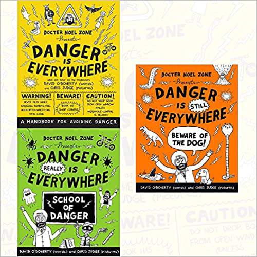 9.8★ “Danger is Everywhere” is a series of 3 books. It is another fun collection of books full of stuff like drawings, and how a man is sooo scared of danger. The series of books doesn’t actually try to remind the reader to be scared of danger, it’s more like a full-on fiction series. It’s just like Tom Gates, so I would recommend you to start reading it if you turn older than 5 years old.