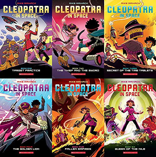 9.9★ (average) “Cleopatra in space” is an action-packed series of “ray-gun-fights with lots of onomatopoeia” . Cleo is a bold, resilient kid (Like me! Just kidding.) who battles against Xerx forces and fights Octavian at life’s risk. She is a hero who rules nobly and fights with a high spirit. Follow Cleo on her adventures at 7+, crushing empires and forming new ones!	23/10/2023