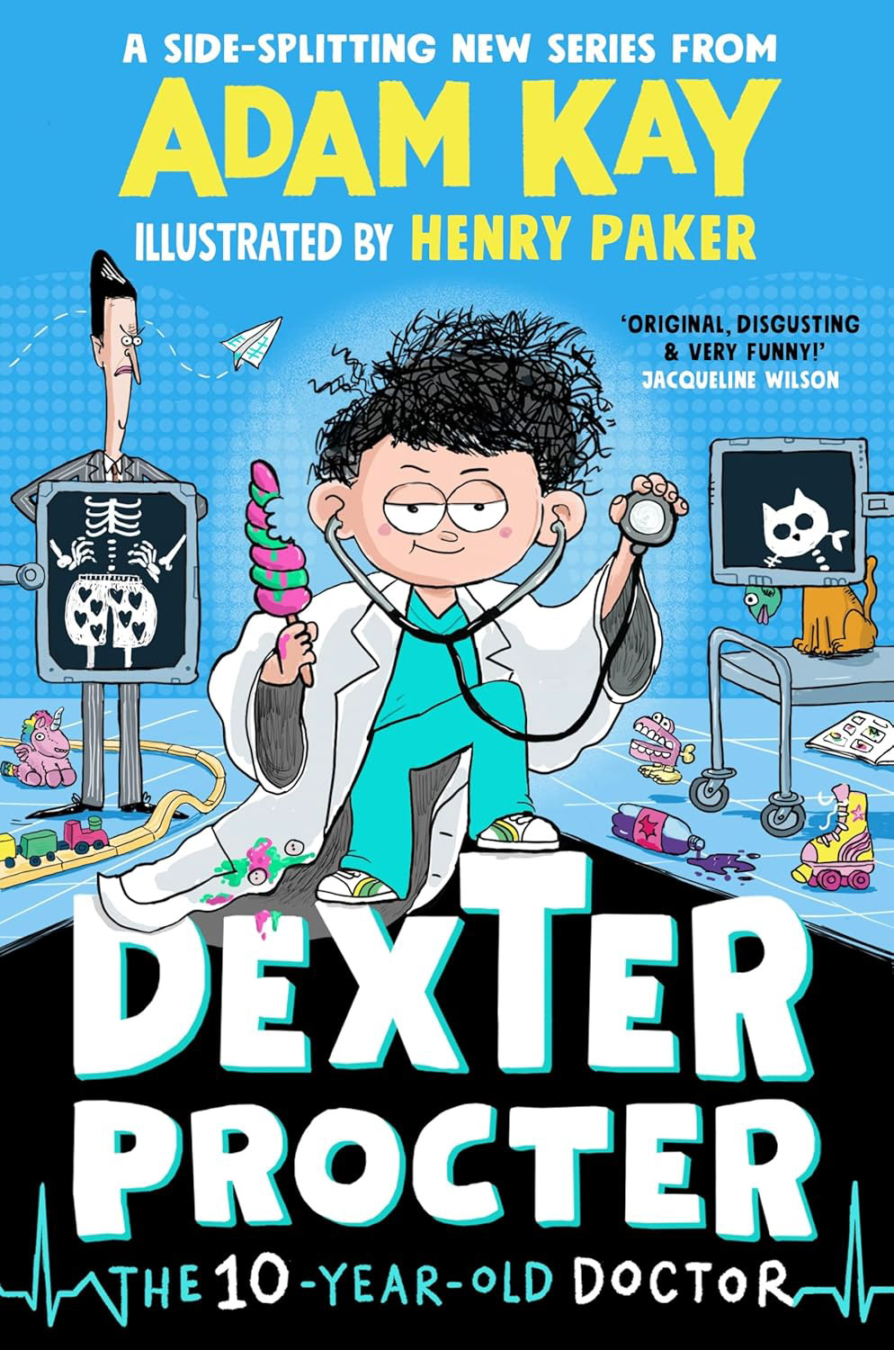 9.8★ Venture through the world of Dexter, the 10-yr old child prodigy!He learnt to speak at the age of 12 min old! By the age of 5 months Procter Jr. can already solve crosswords faster than adult! What can’t he do! Well, actually-can he solve the mystery of the *cough* “teachers who have serious flatulence ”- ok, fine. Why are all the teachers farting and pooping their pants so hard it looks like they’re pouring chocolate cake down their pants? If that sounds weird and disgusting - stop reading this. If it sounds AMAZINGLY weird and disgusting - read on! No, I don’t mean the book review. I mean the book! Stop reading. I said stop! Oh well. If you’re not going to read the book and keep reading this review, then your loss. Shoo! Actually, don’t shoo. Mr. Adam Kay here has actually another 5 BUMTASTIC books! Please read these too. Now shoo! Get out of here! SHOO!!	19/11/2024