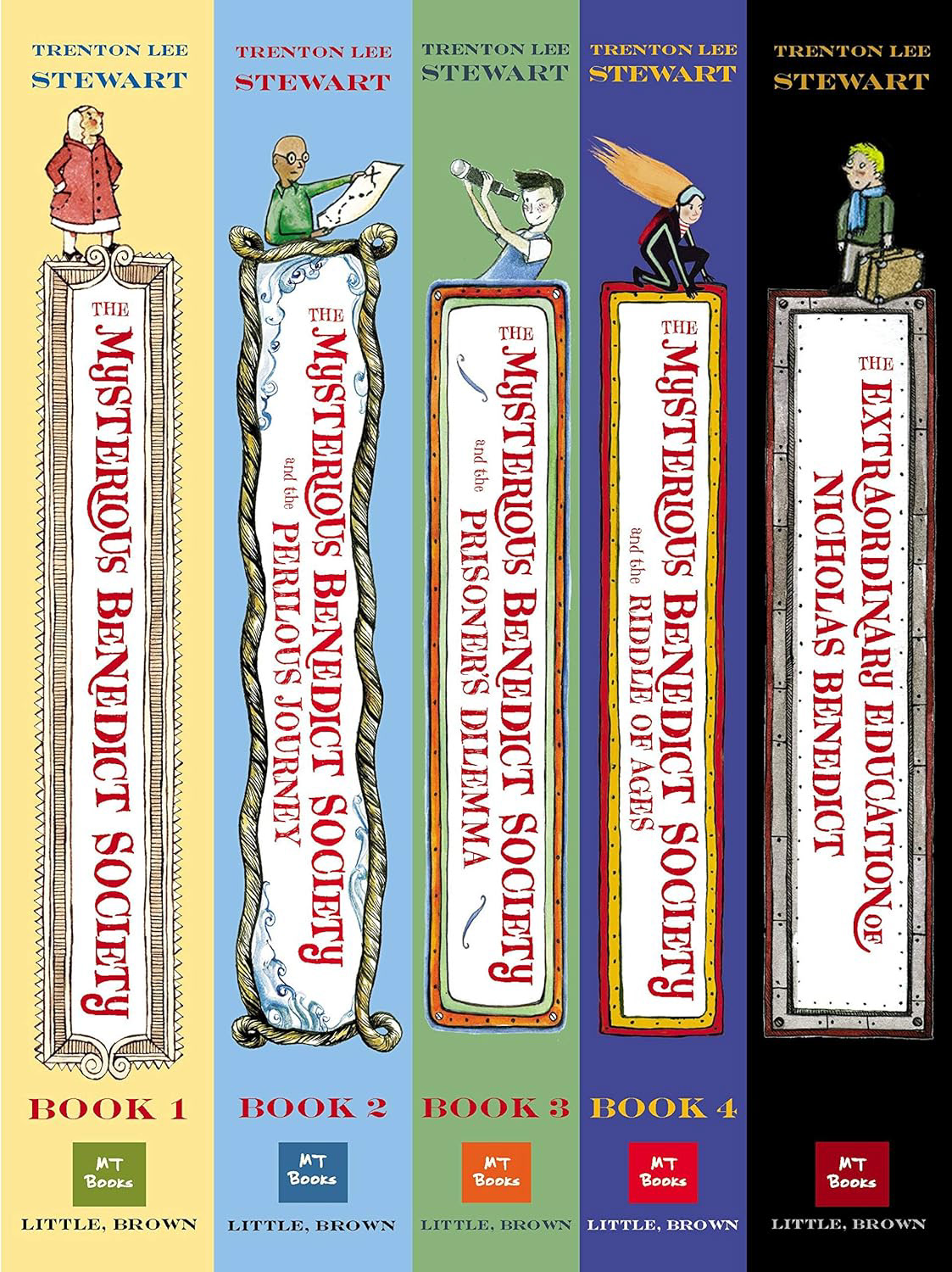 9.9★ (average) The “Mysterious Benedict Society” series is about a young boy named Reynie, who has a special talent in noticing things. He gets sent to a test, and passed, which led him into fighting of bad men and beating up rivals, or some times running away from them. I really enjoy how the story builds up tension and finally smashes the tension into pieces, like snow gathering on a mountain, larger and larger, from size of a grape to a pomelo, a pomelo to a watermelon, all the way to the size of a bed, and crashes into the ∞ floored skyscraper of amazing and mind-blowing information, and the answers to all cliffhangers. Seriously, I am 99.7% sure you will be both discombobulated and shocked and amazed and fascinated and enjoying yourself and having an urge to write a super duper great review for this book. Recommended for, well, whenever you wanna read it !	11/10/2023