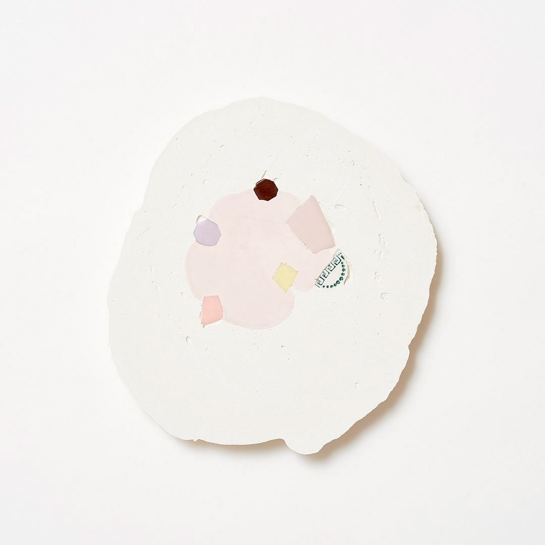 Sculpture murale, pièce unique 'Pastels' petit modèle 120€