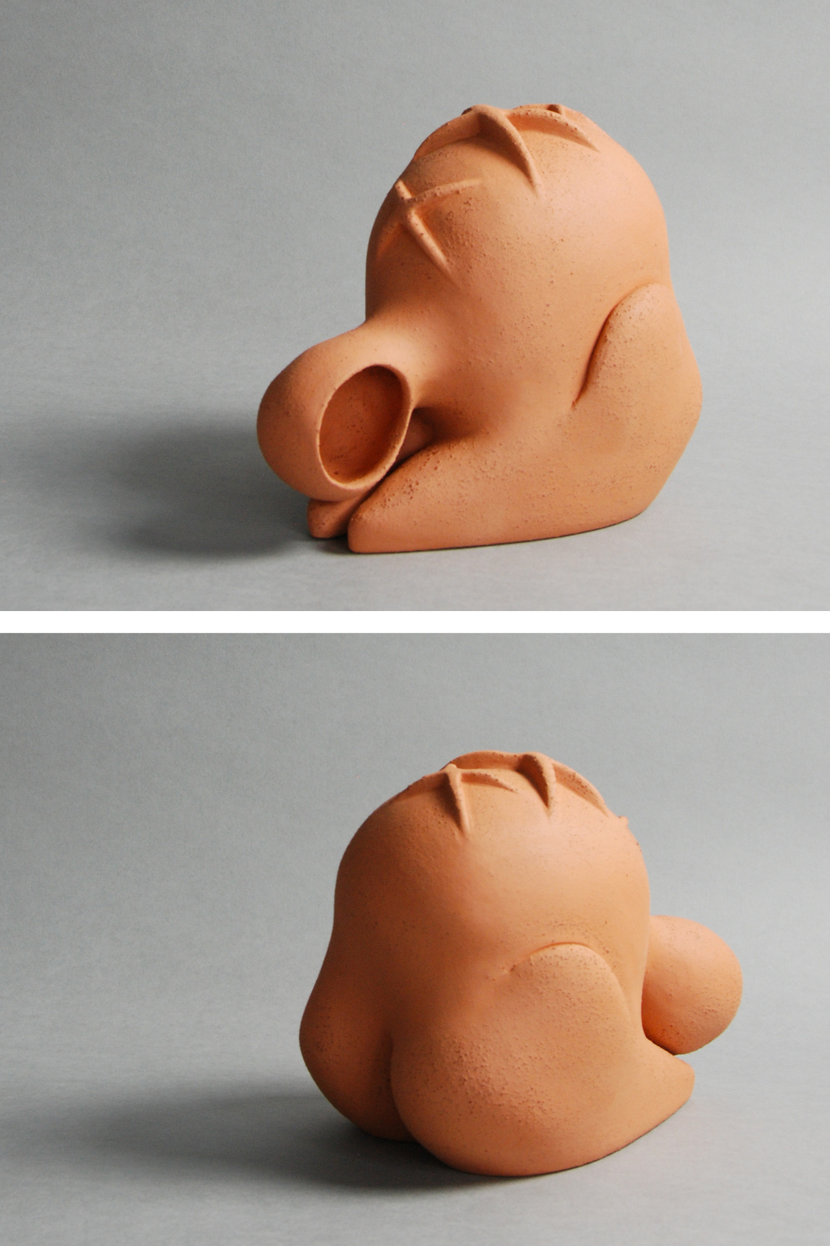 Sculpture Grand Dodu assis 1 en grès, 600€