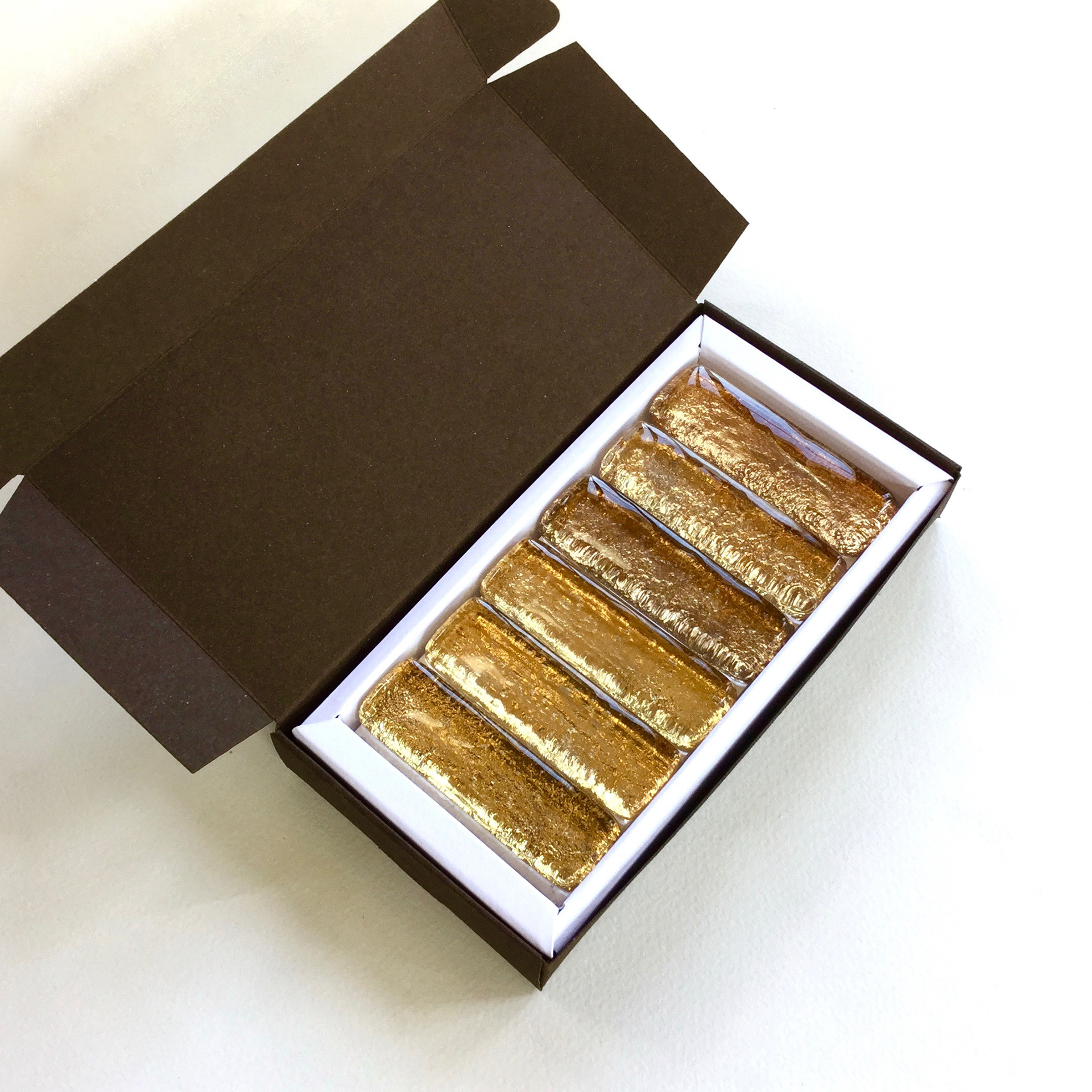 Coffret porte-couteaux or x6 - Verre - 62€