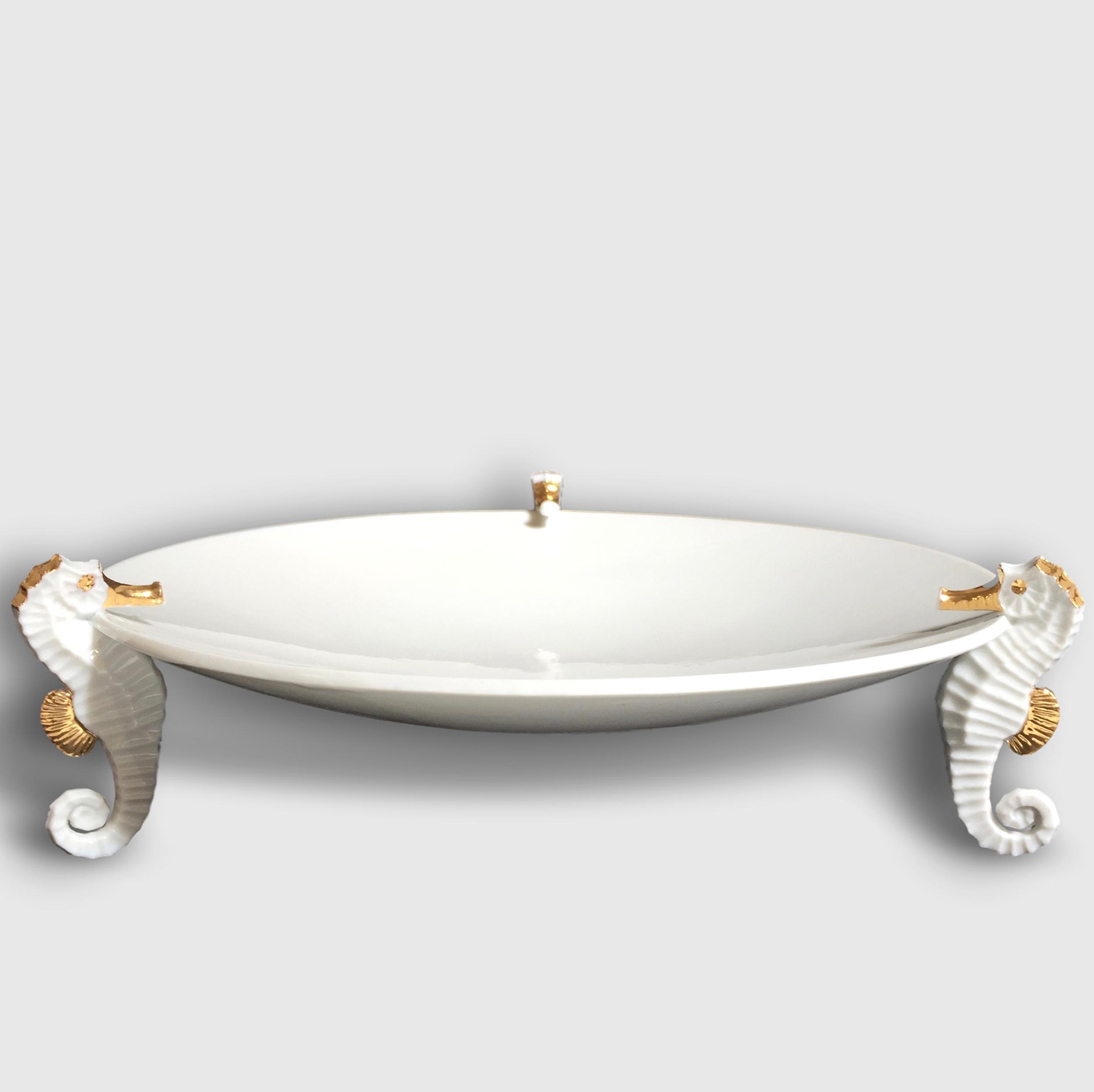 Cou. pe Hippocampe - Porcelaine - 110€