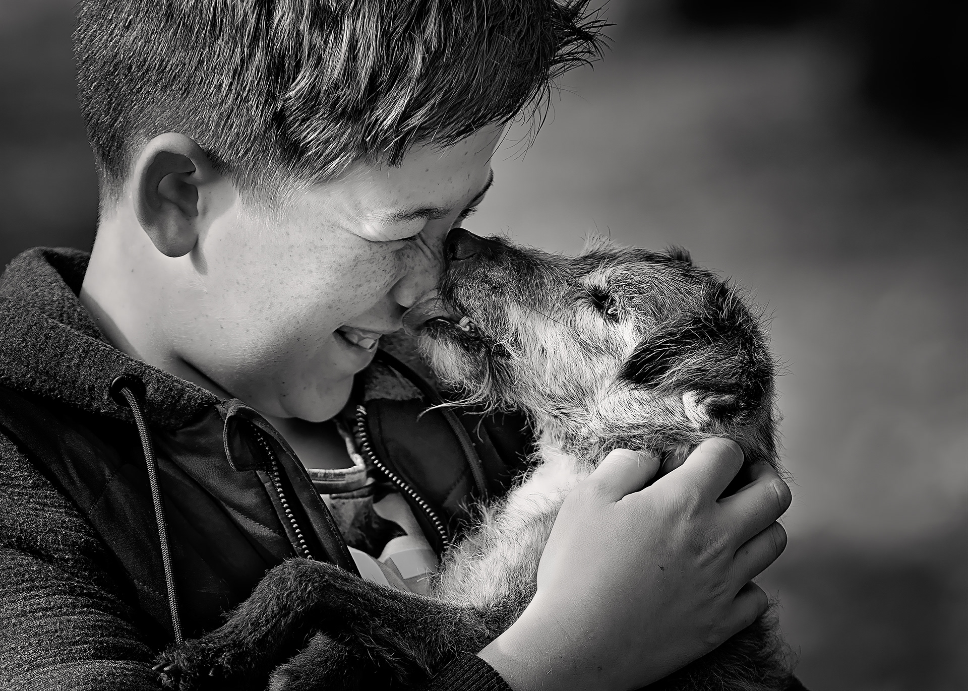 "Gizza Kiss" - Highly Commended, Monochrome North Shore Salon of Photography 2023