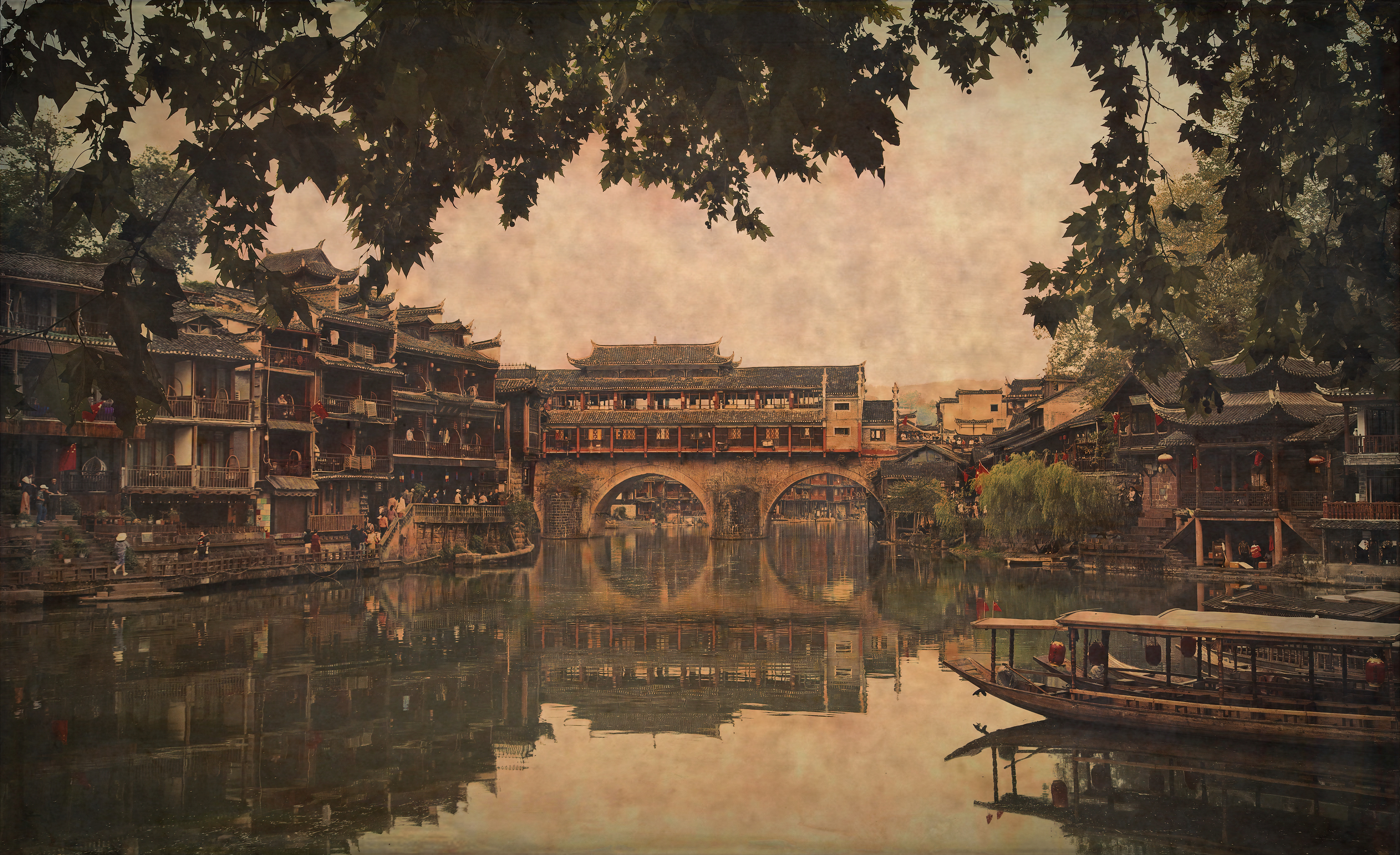 "Feng Huang Ancient Village" Acceptance Prints, Not Seen Before, North Shore Salon 2020