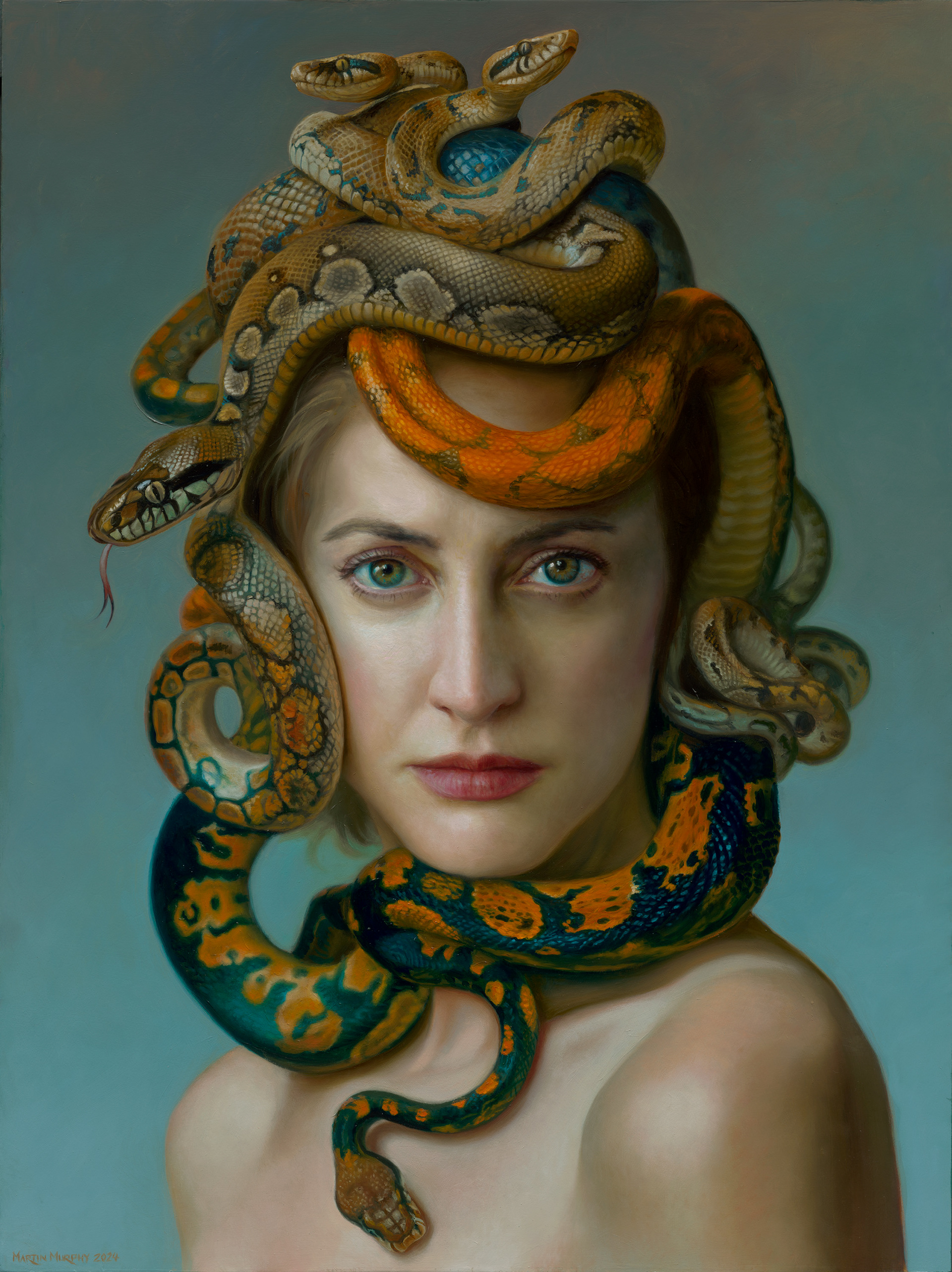 "Medusa" oil on wood panel 48"x36", 122cm x 91.5cm (SOLD)