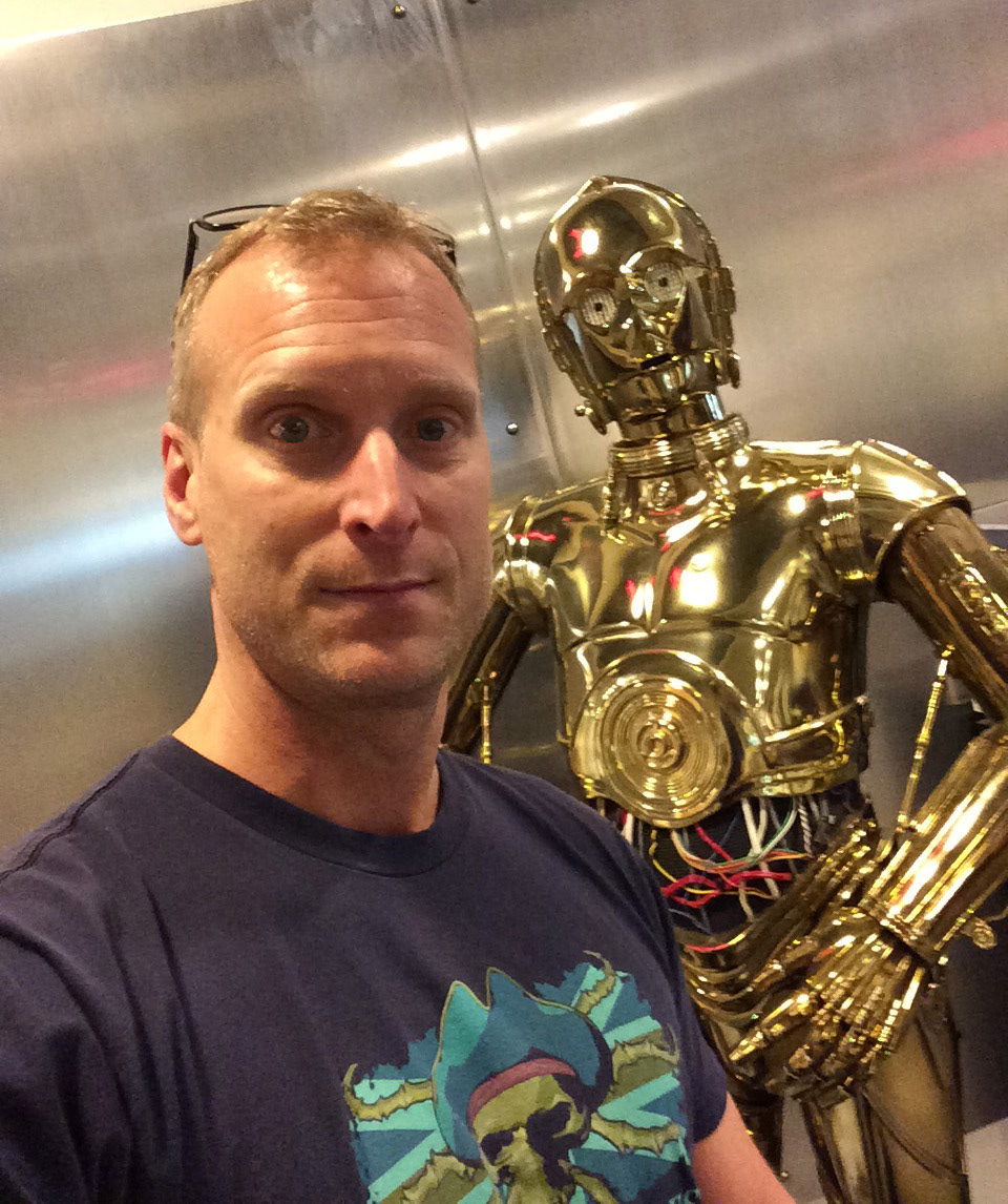 At work with C3PO