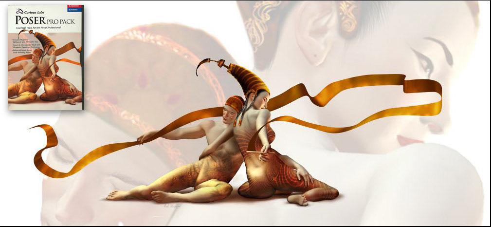 Product illustration for the Poser Pro Pack figure posing software