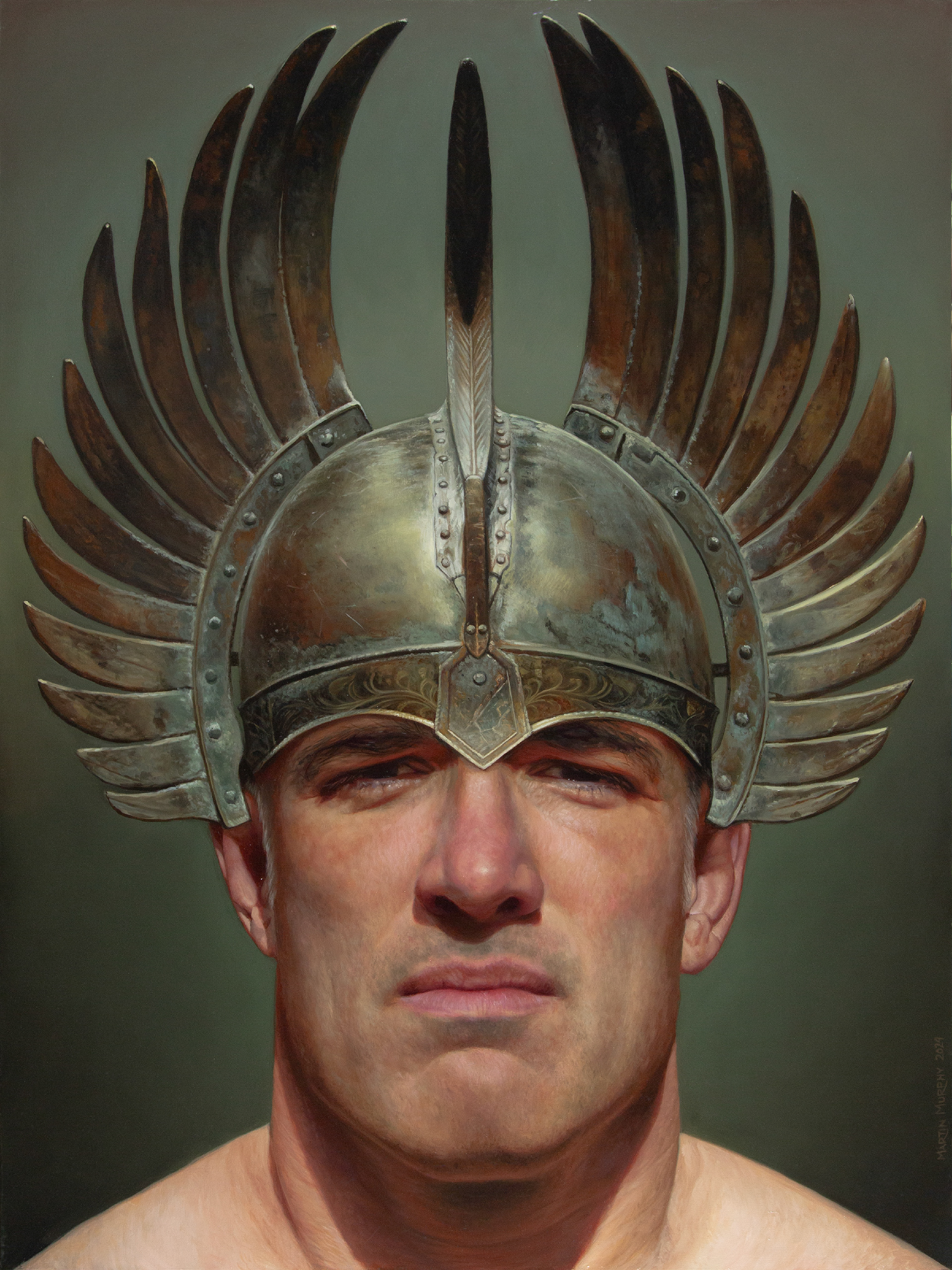 "Hermes" oil on wood panel 48"x36", 122cm x 91.5cm