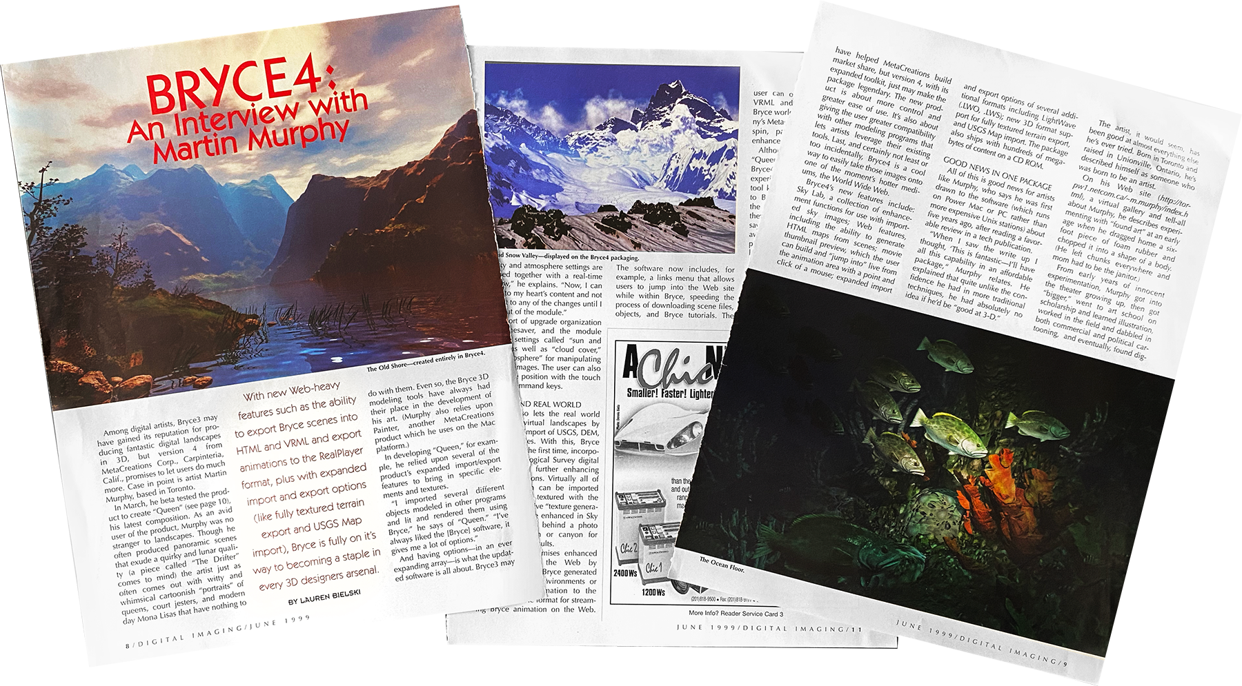Interview for Digital Imaging Magazine
