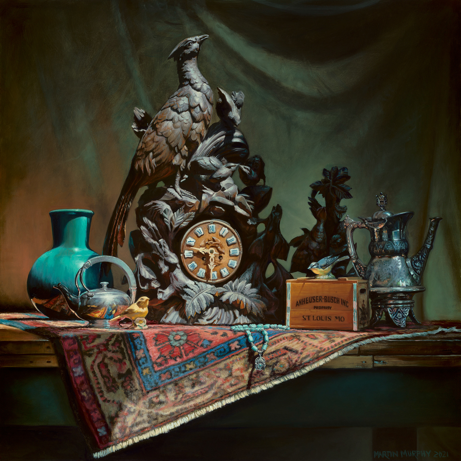 "Nine Thirty Two" oil on canvas 48" x 48" 122cm x 122cm (SOLD)