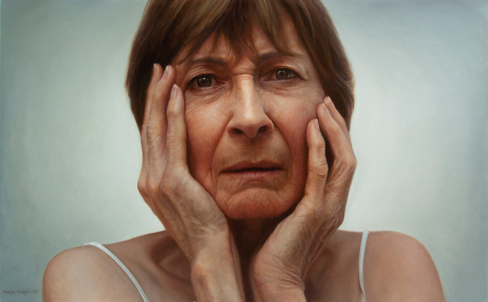 "Silent Struggle" oil on canvas, 48"x30", 122cm x 76cm