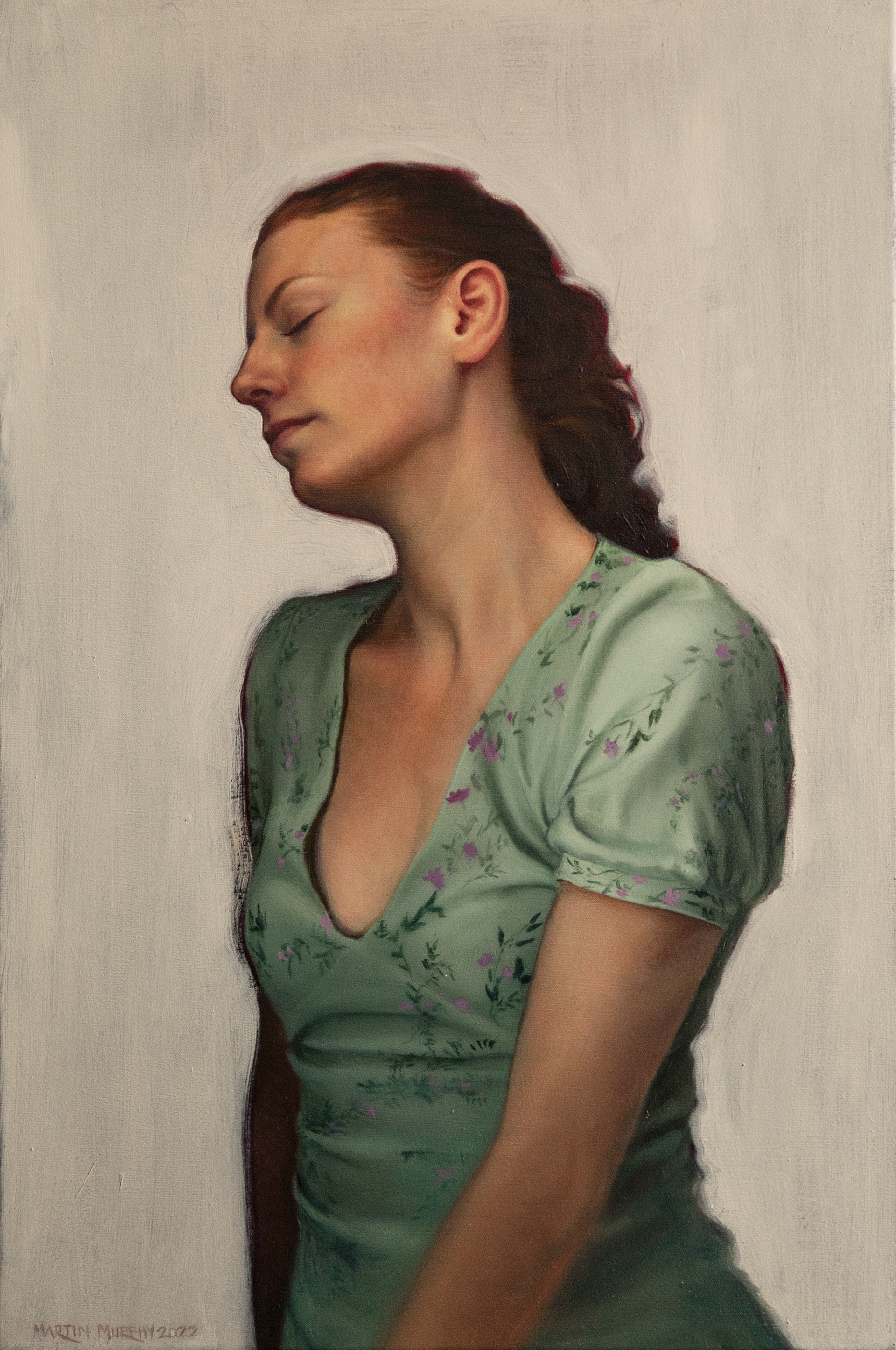 "Study of a Woman" Oil on Canvas, 20"x30" 76cm x 59cm