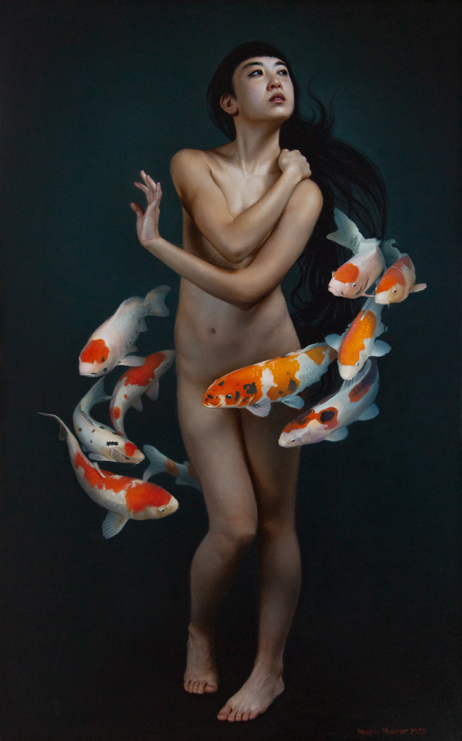 "The Awakening" oil on canvas 48"x 30", 122cm x 76cm