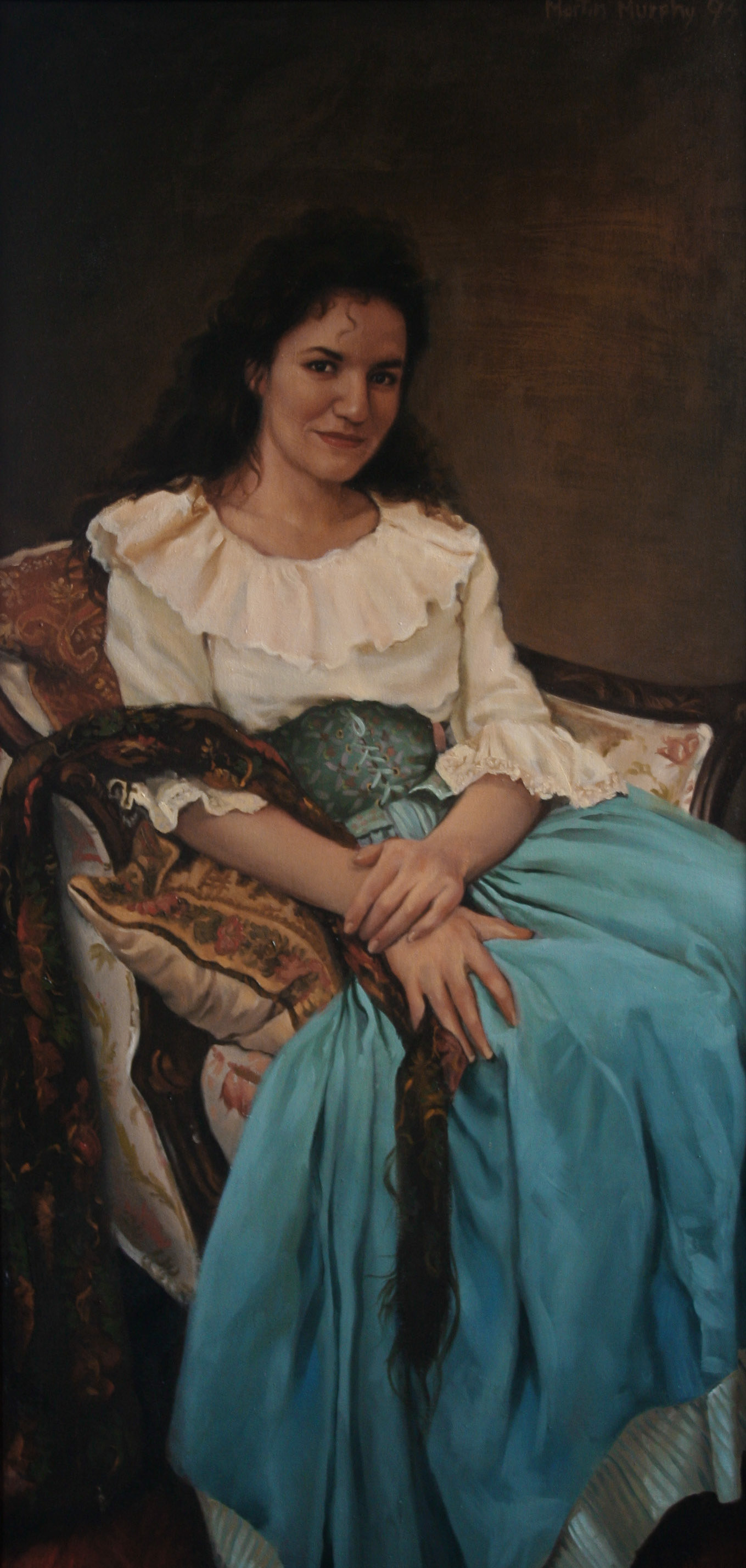 "Marilyn Peters" oil on canvas 48"x24" 122cm x 61cm