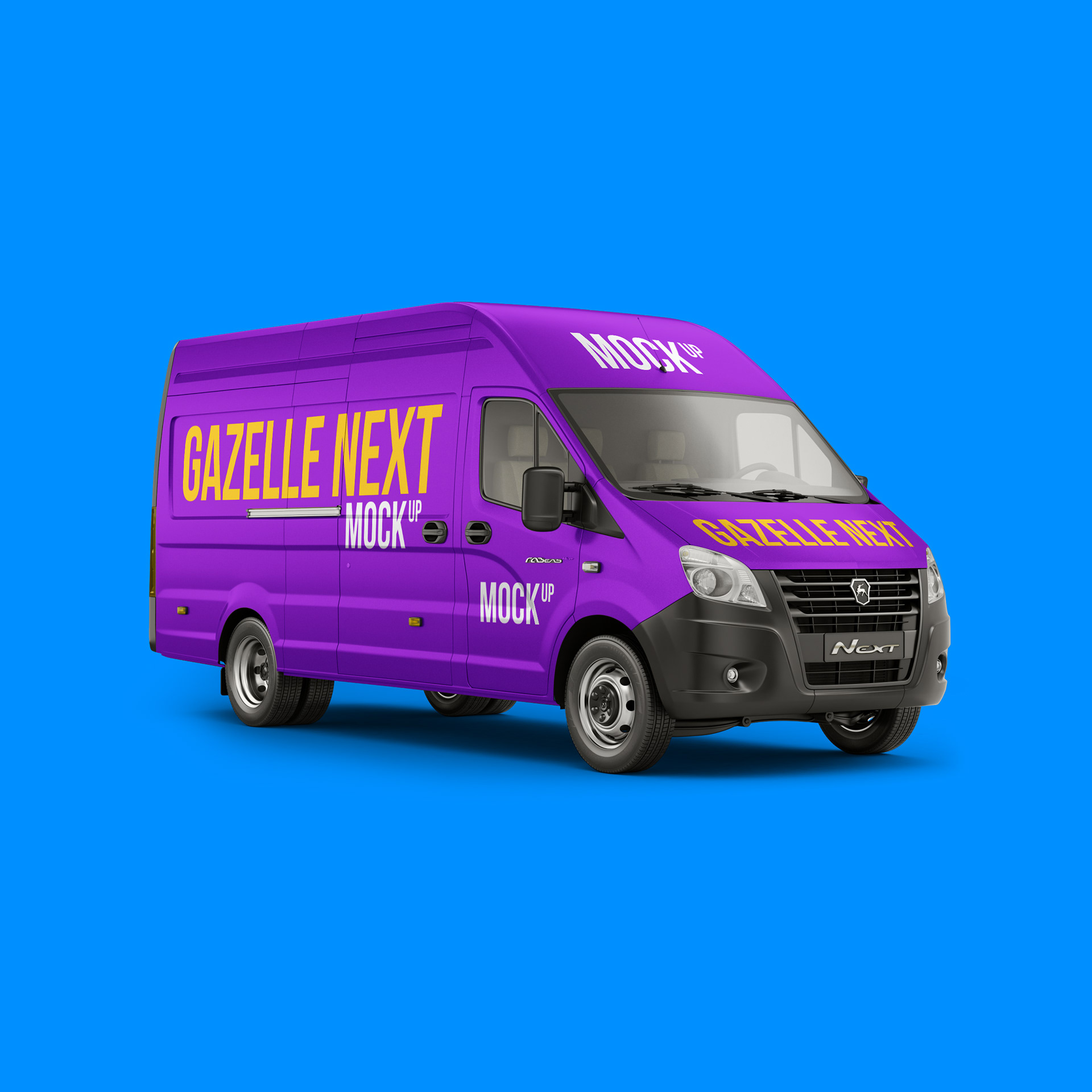 Exclusive Product Mockups - GAZelle Next van. Free