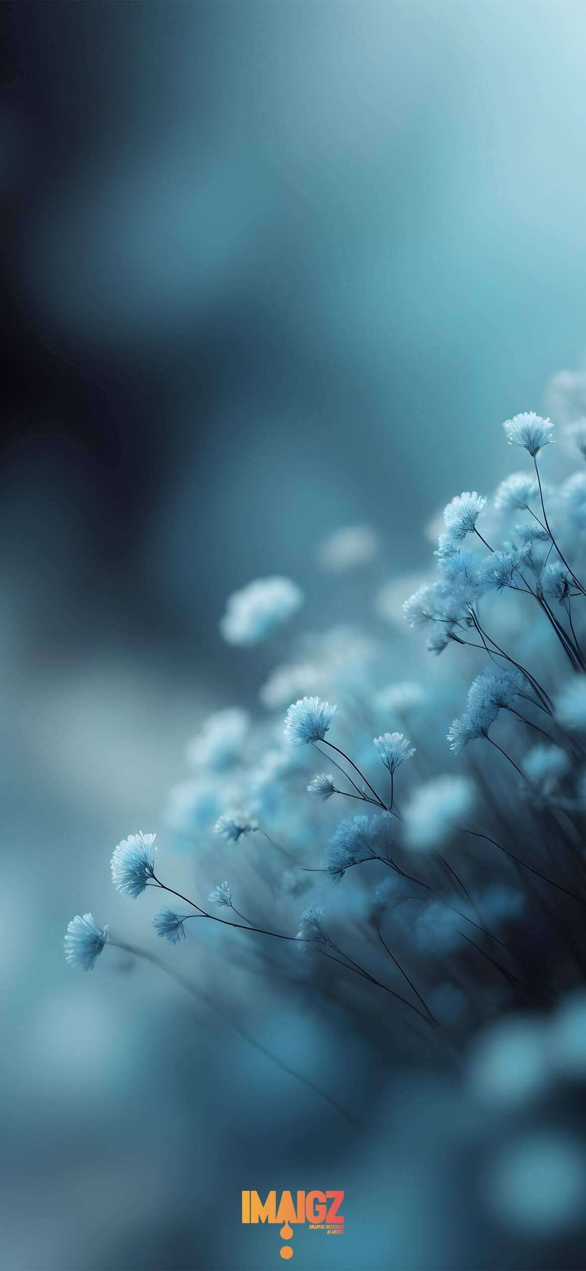 Blue Misty Flowers
