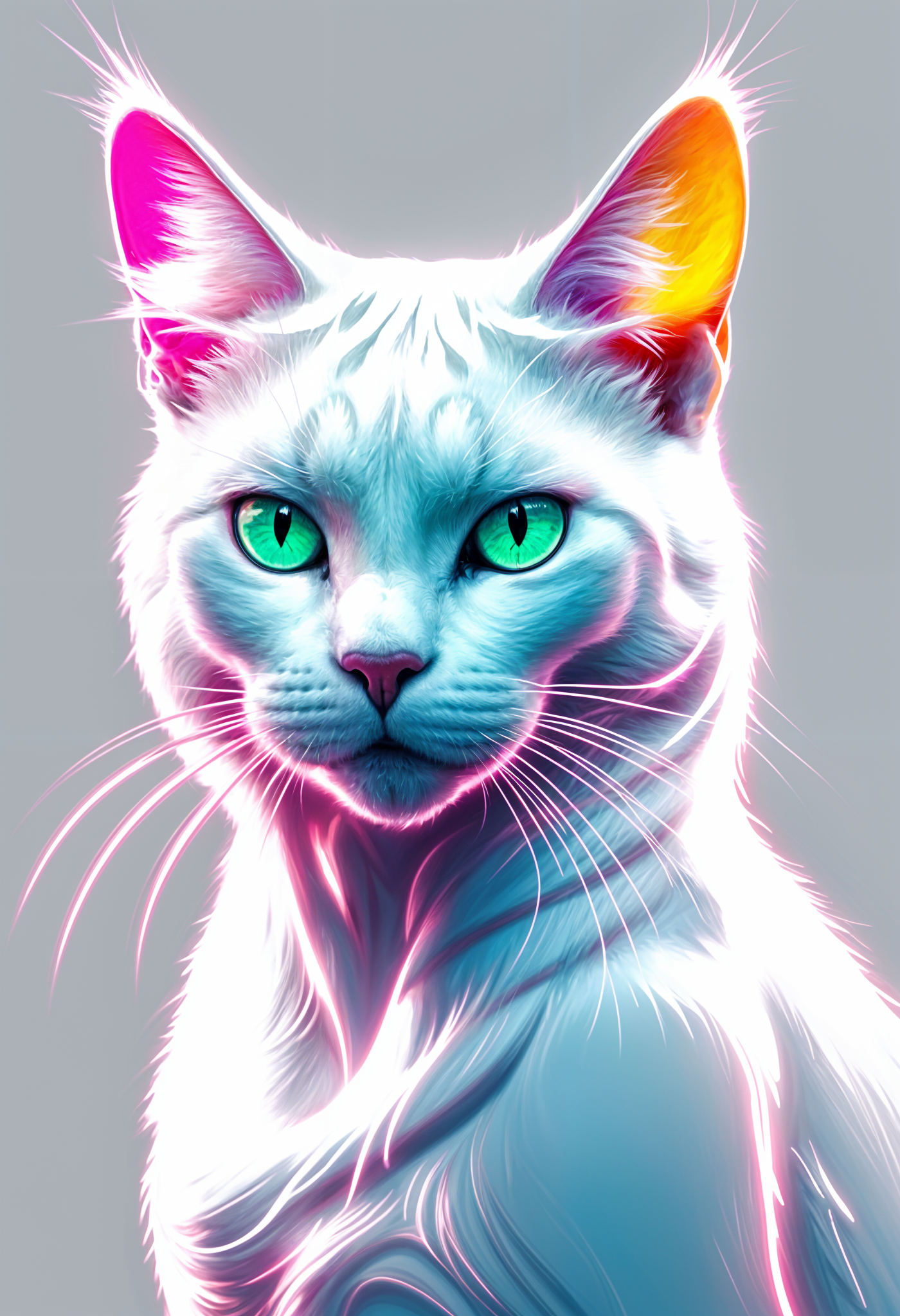 Cat In Neon