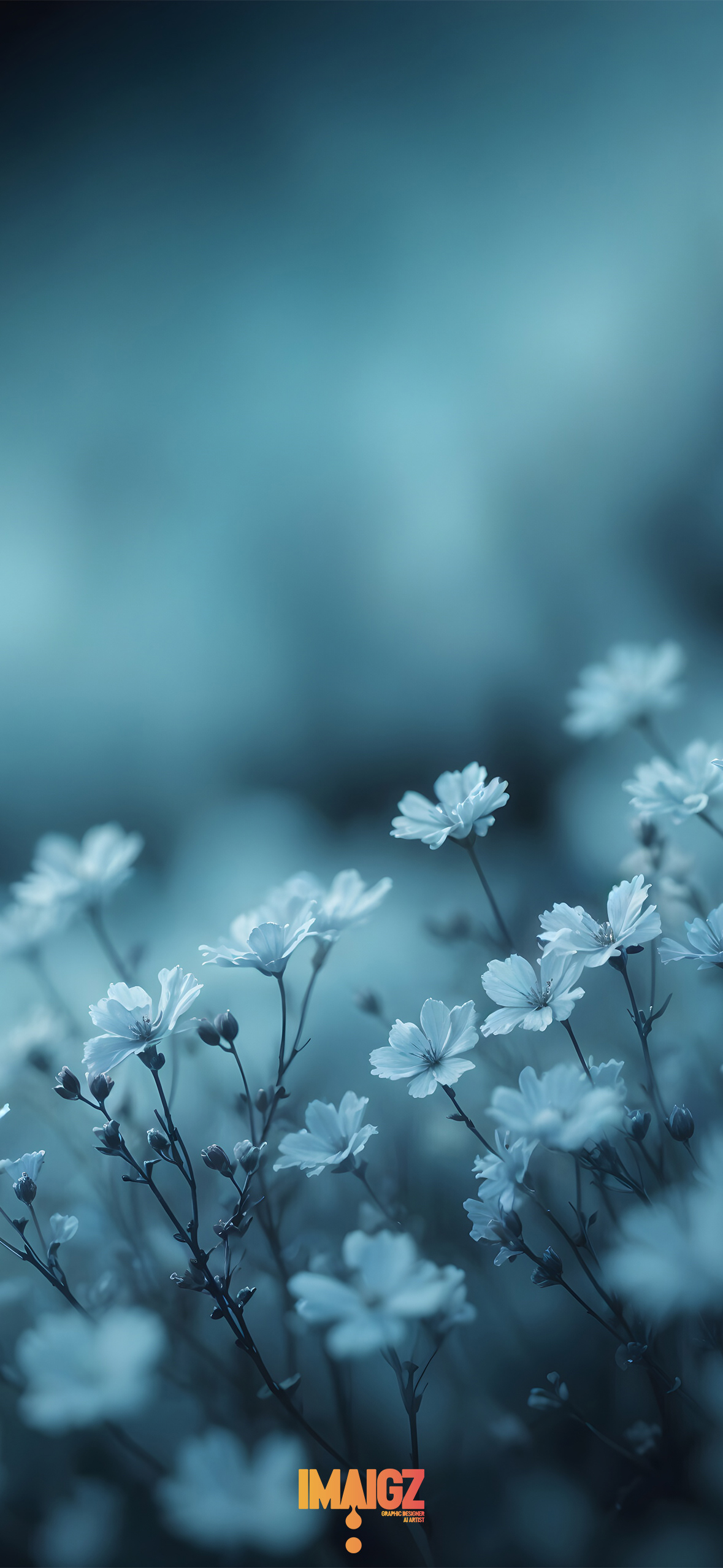 Blue Misty Flowers