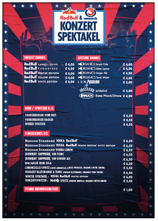 Print für das RBÖ3 Konzertspektakel