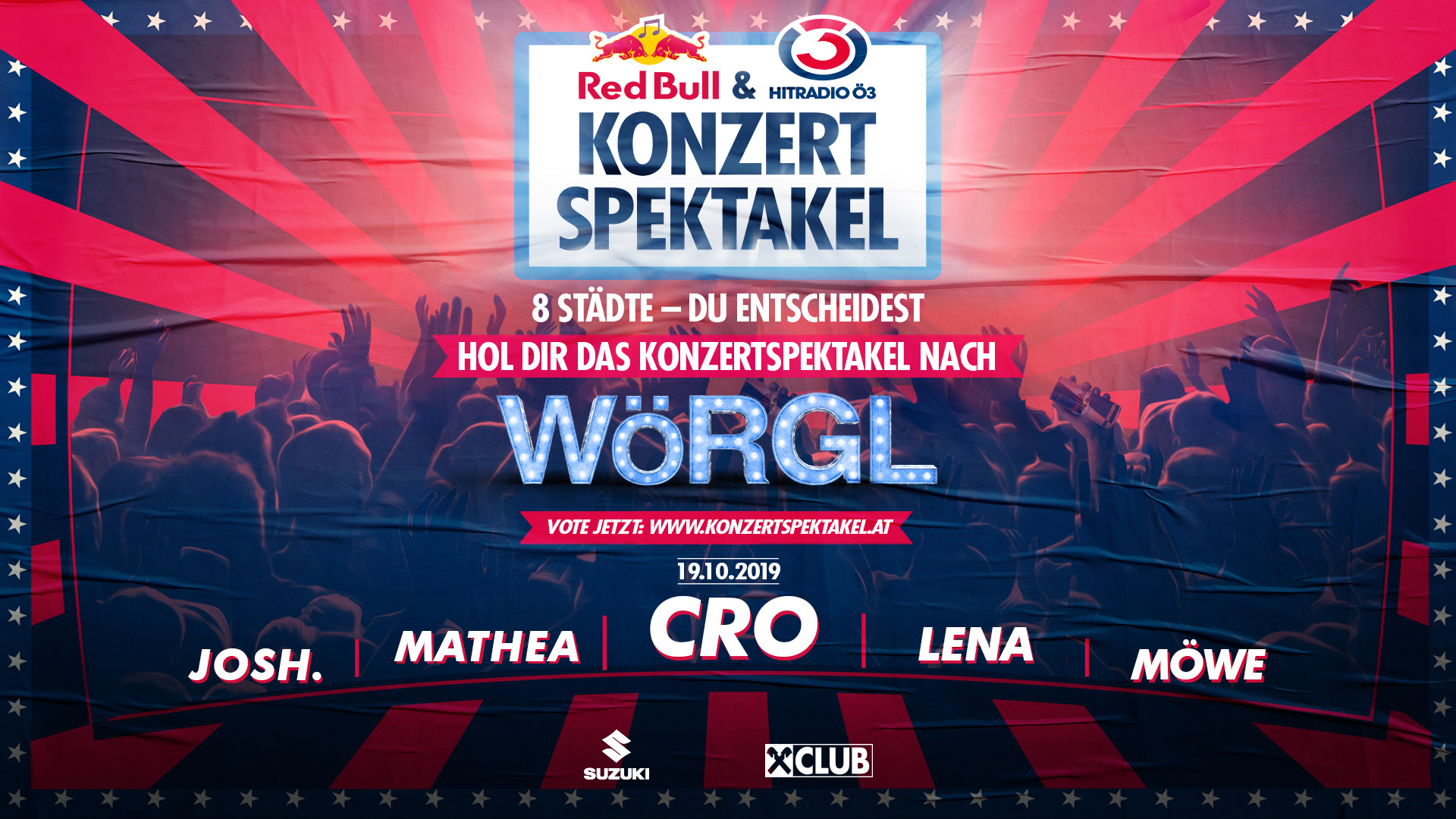 Onlineabstimmung für das RBÖ3 Konzertspektakel