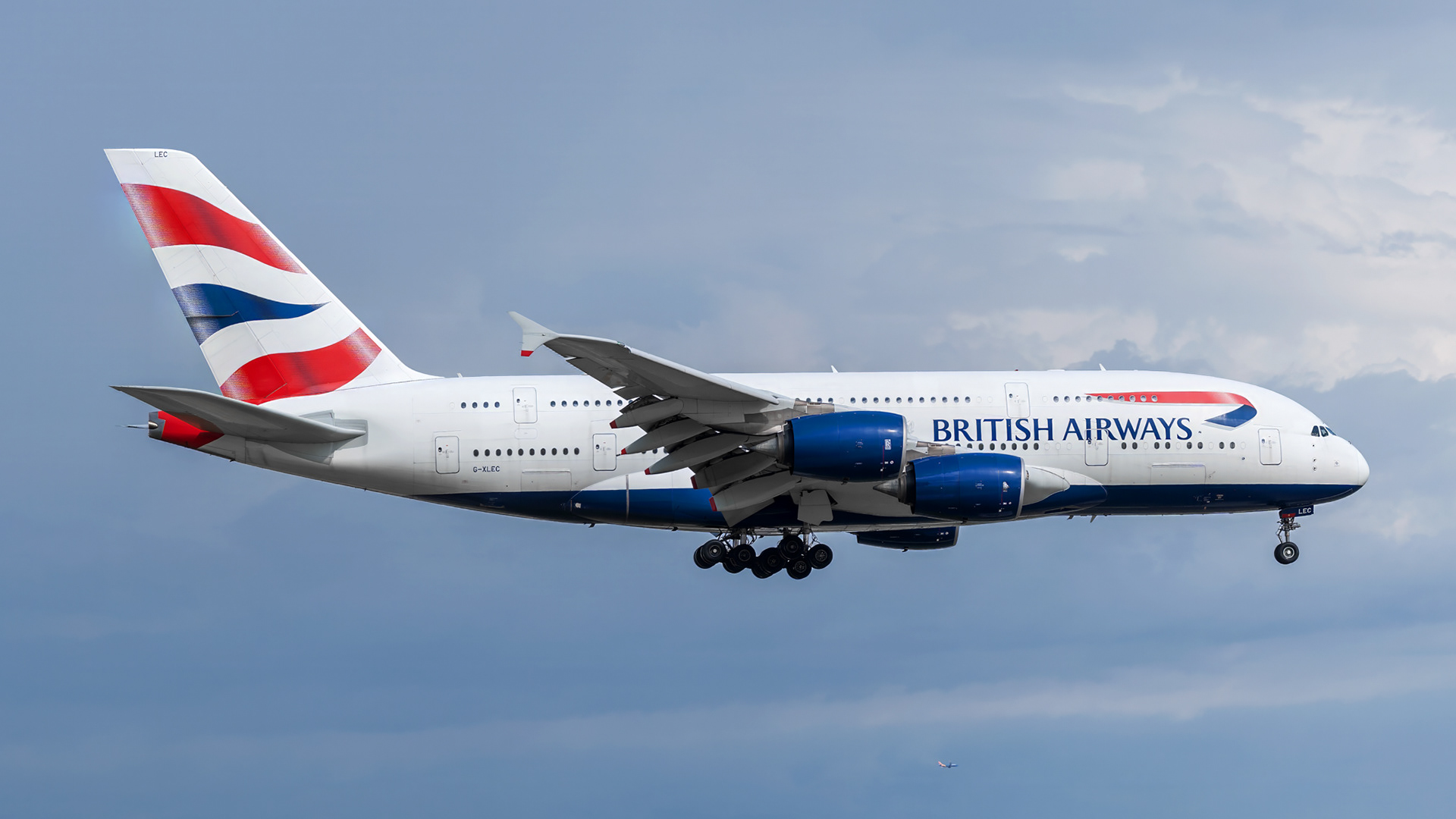 G-XLEC-British Airways-Airbus A380-841