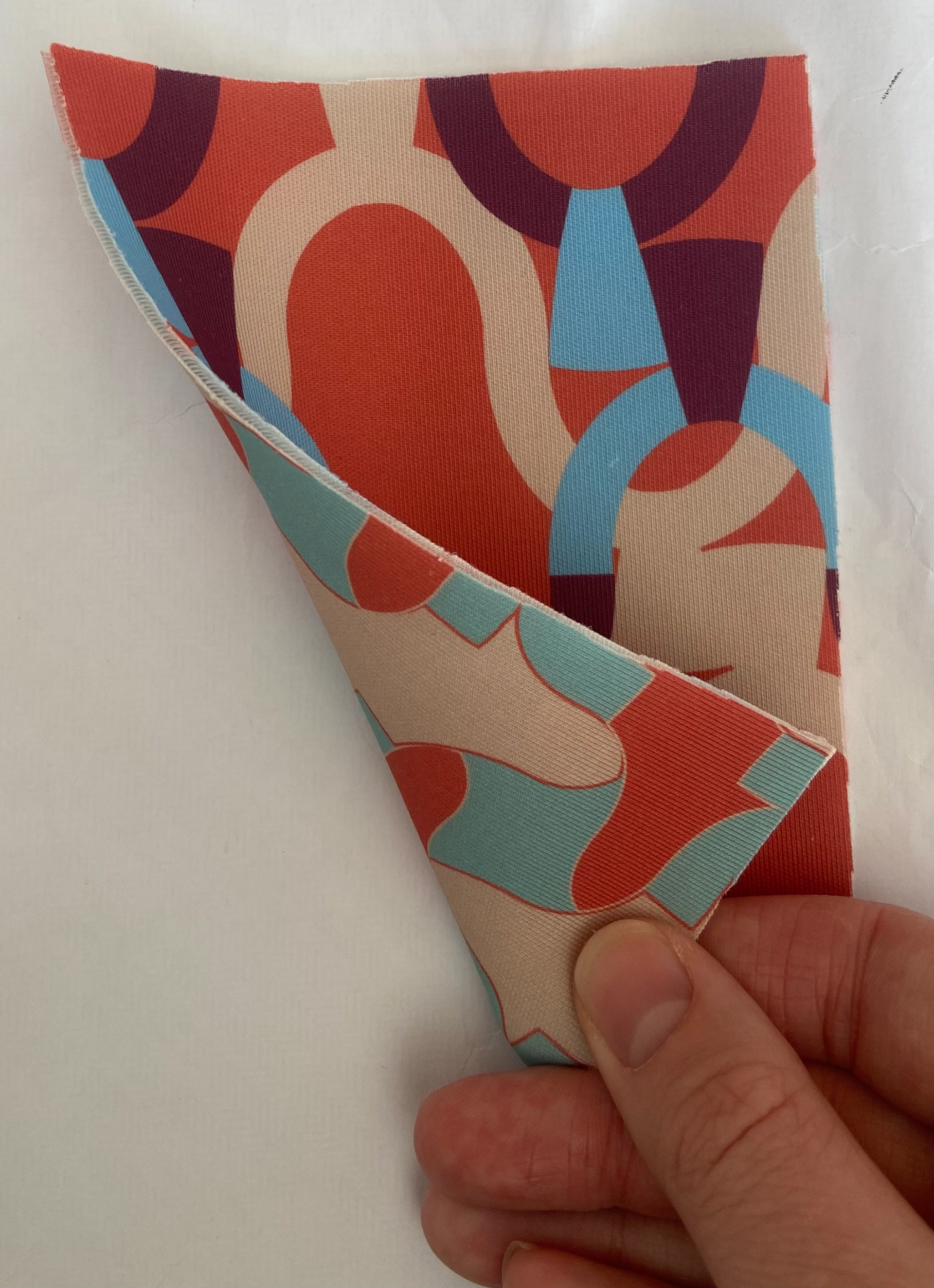 Sublimation Prints on Neoprene to test reversibility