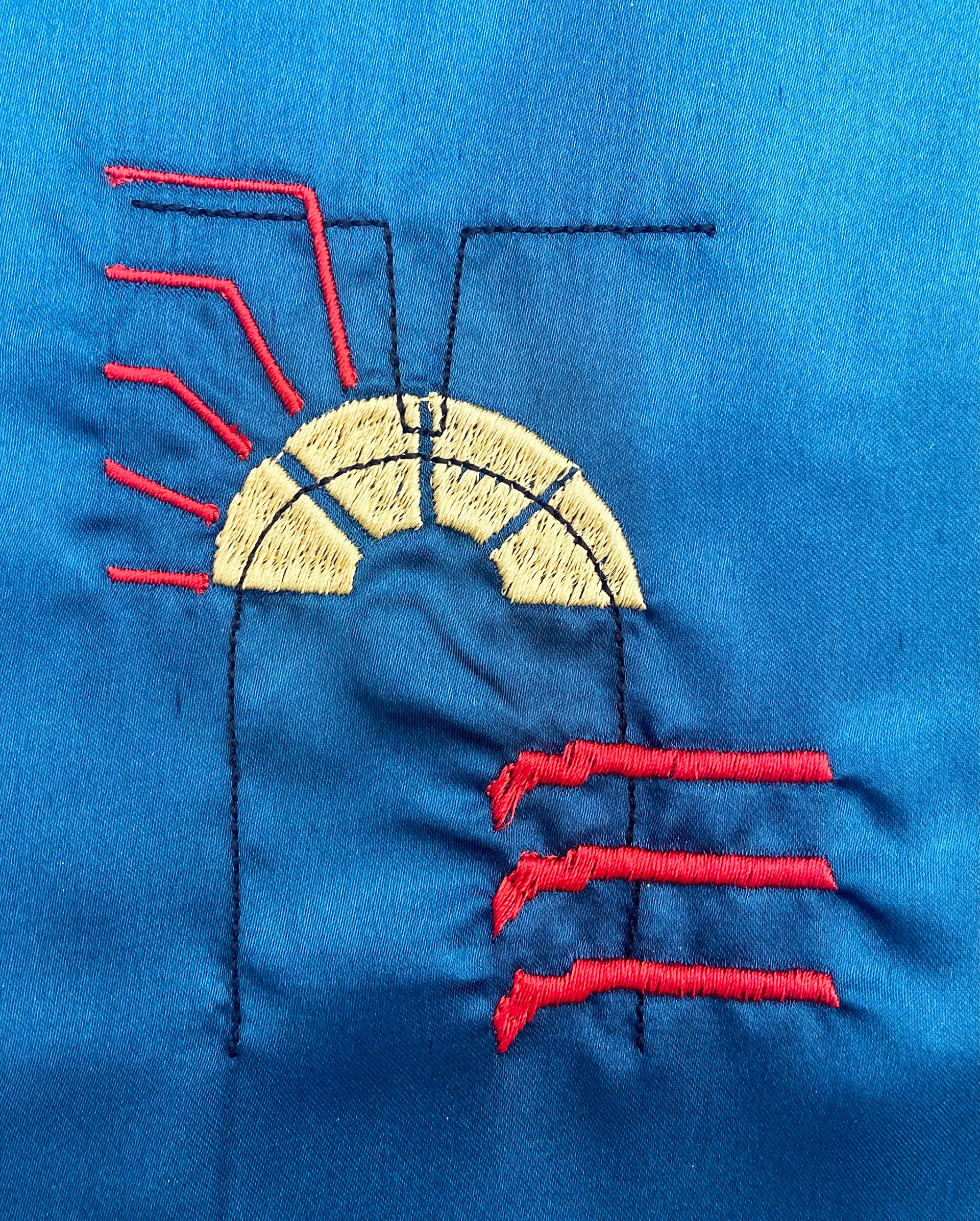Digital Embroidery on Silk Satin