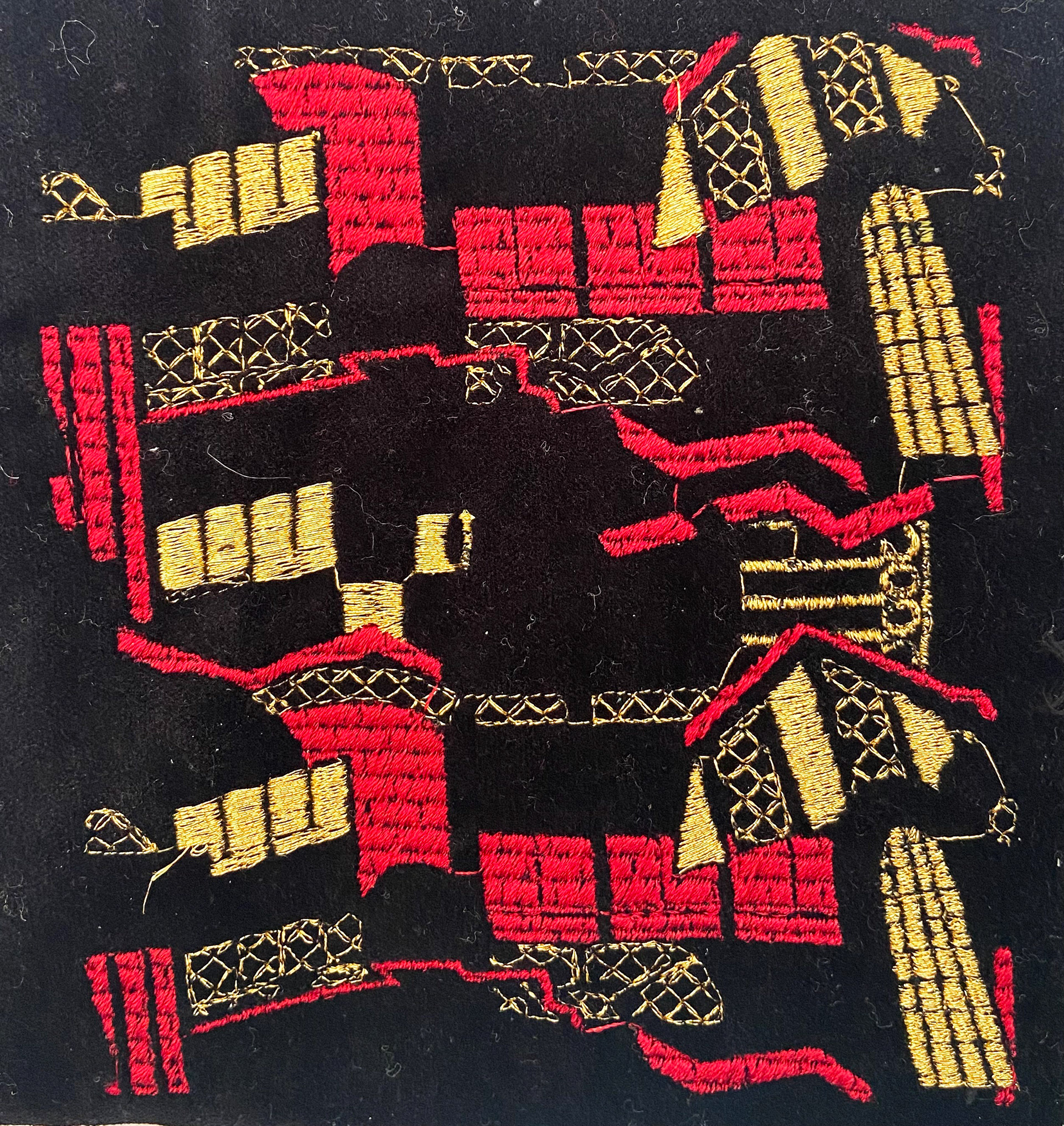 Digital Embroidery on Velvet