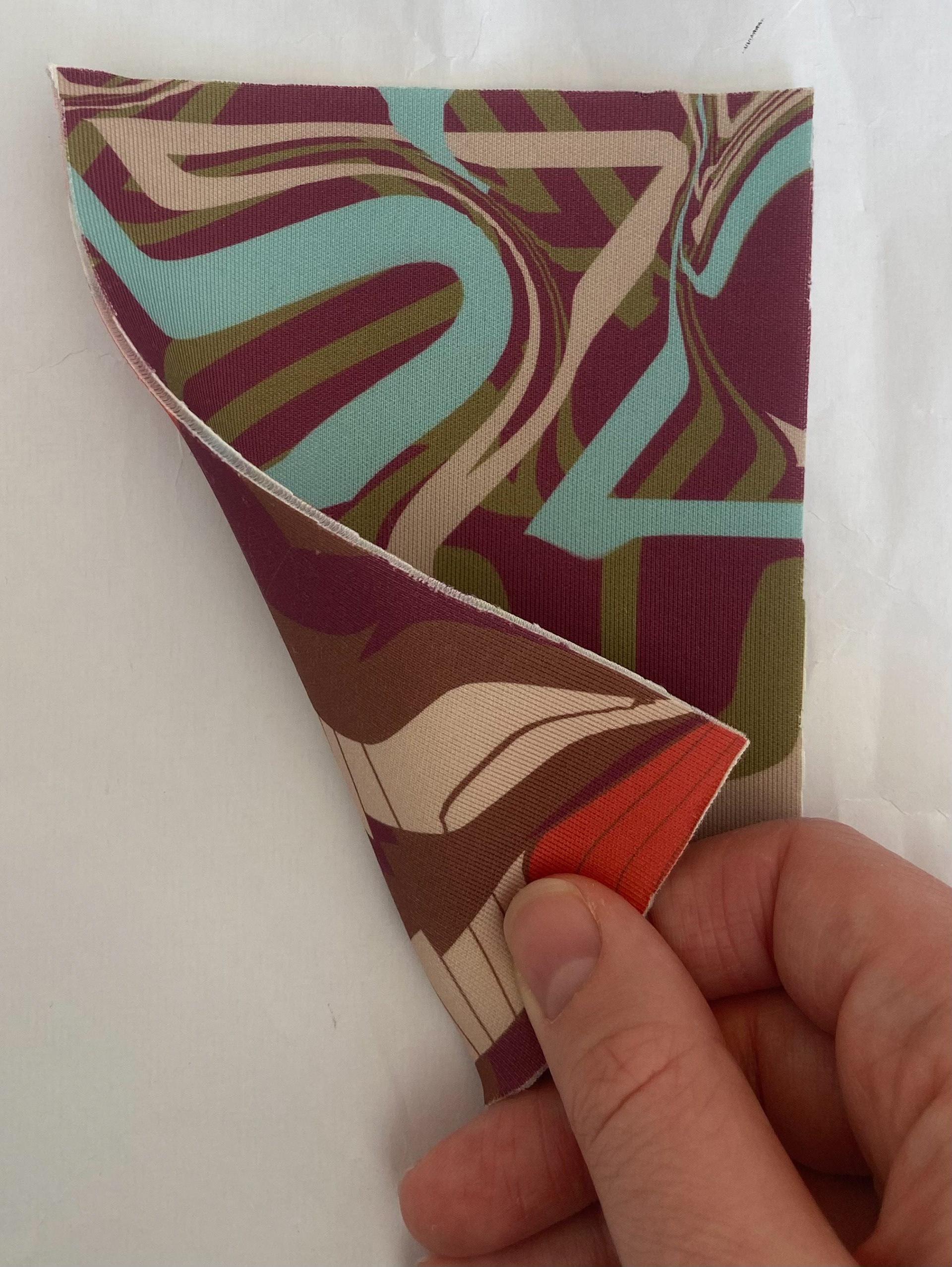 Sublimation Prints on Neoprene to test reversibility