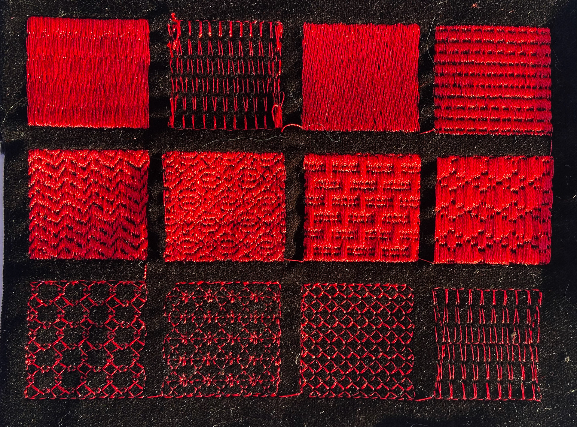 Digital Embroidery on Velvet