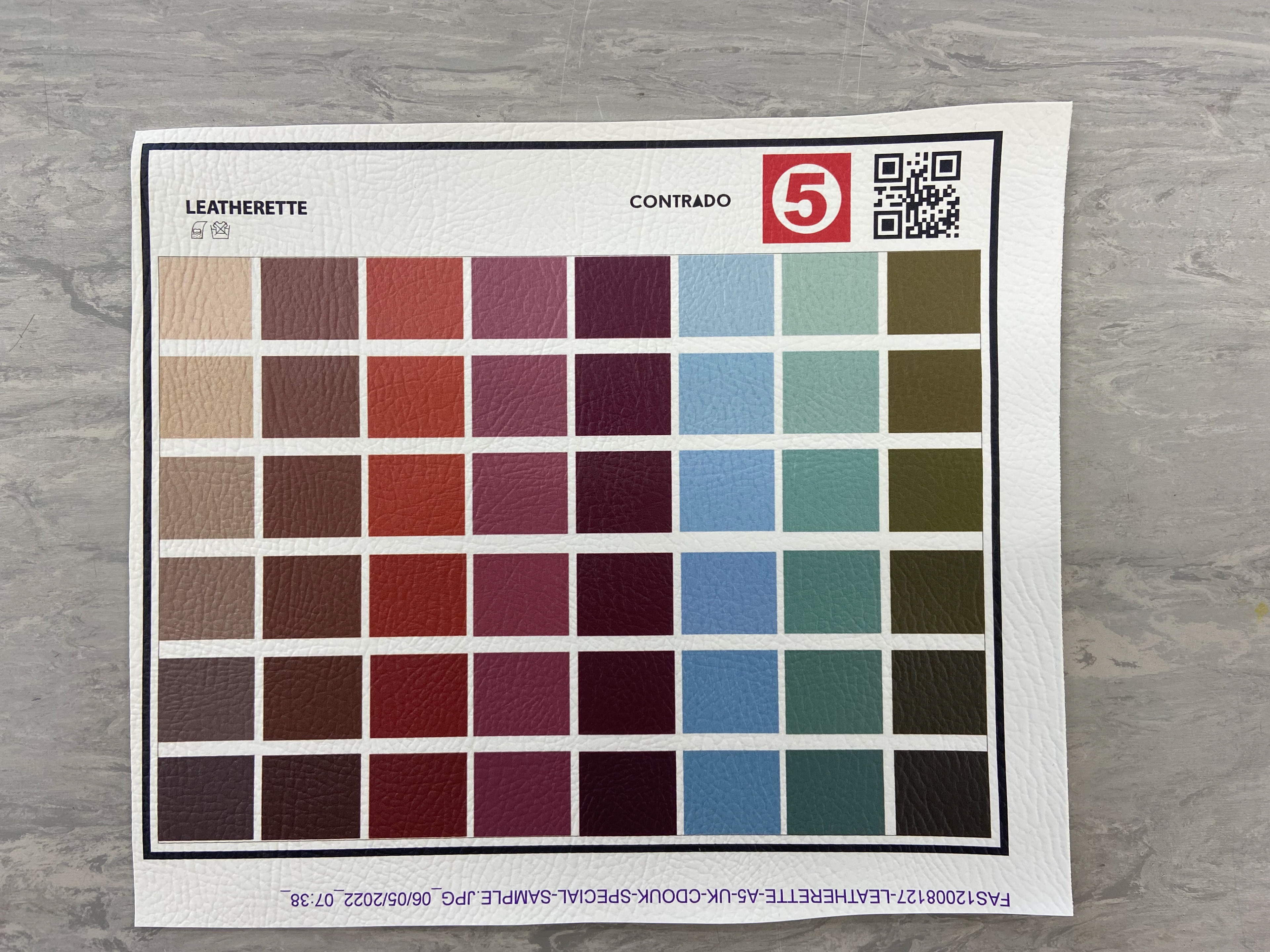 Leatherette Colour Test