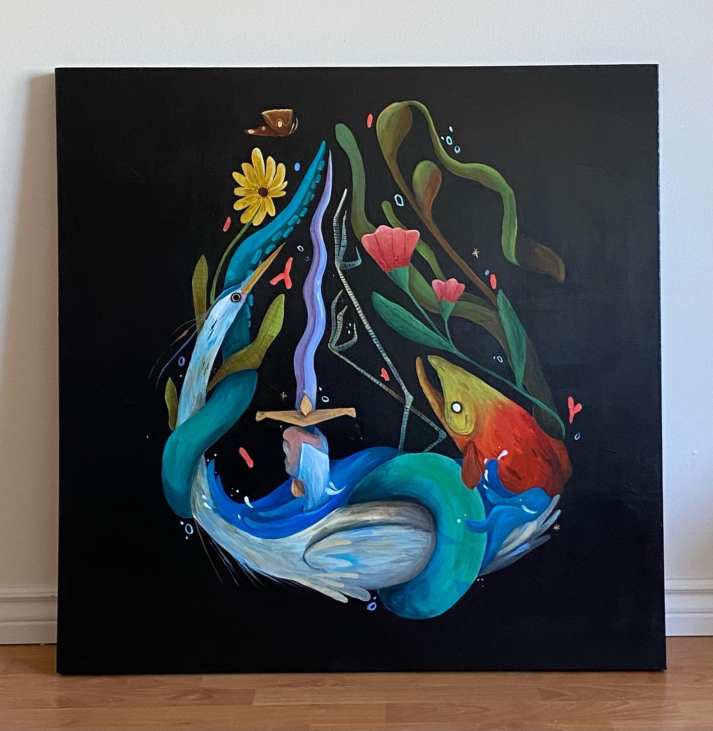 We Are Water | Acrylic on canvas | 36x36